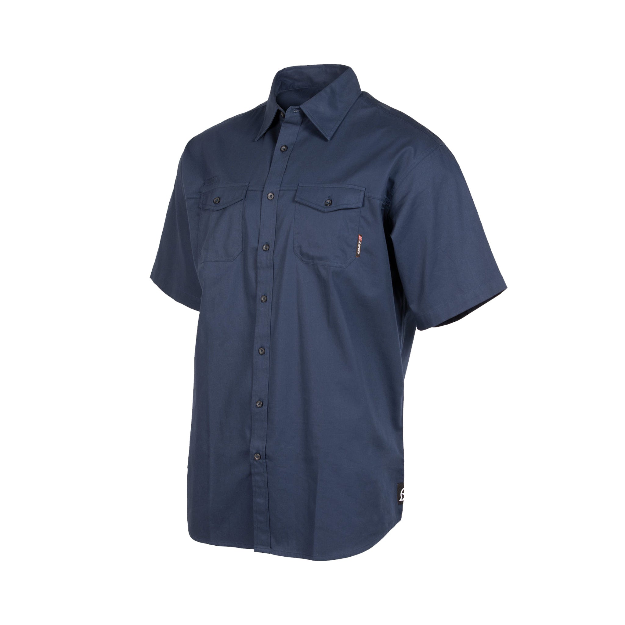 craftman short sleeve shirt in navy