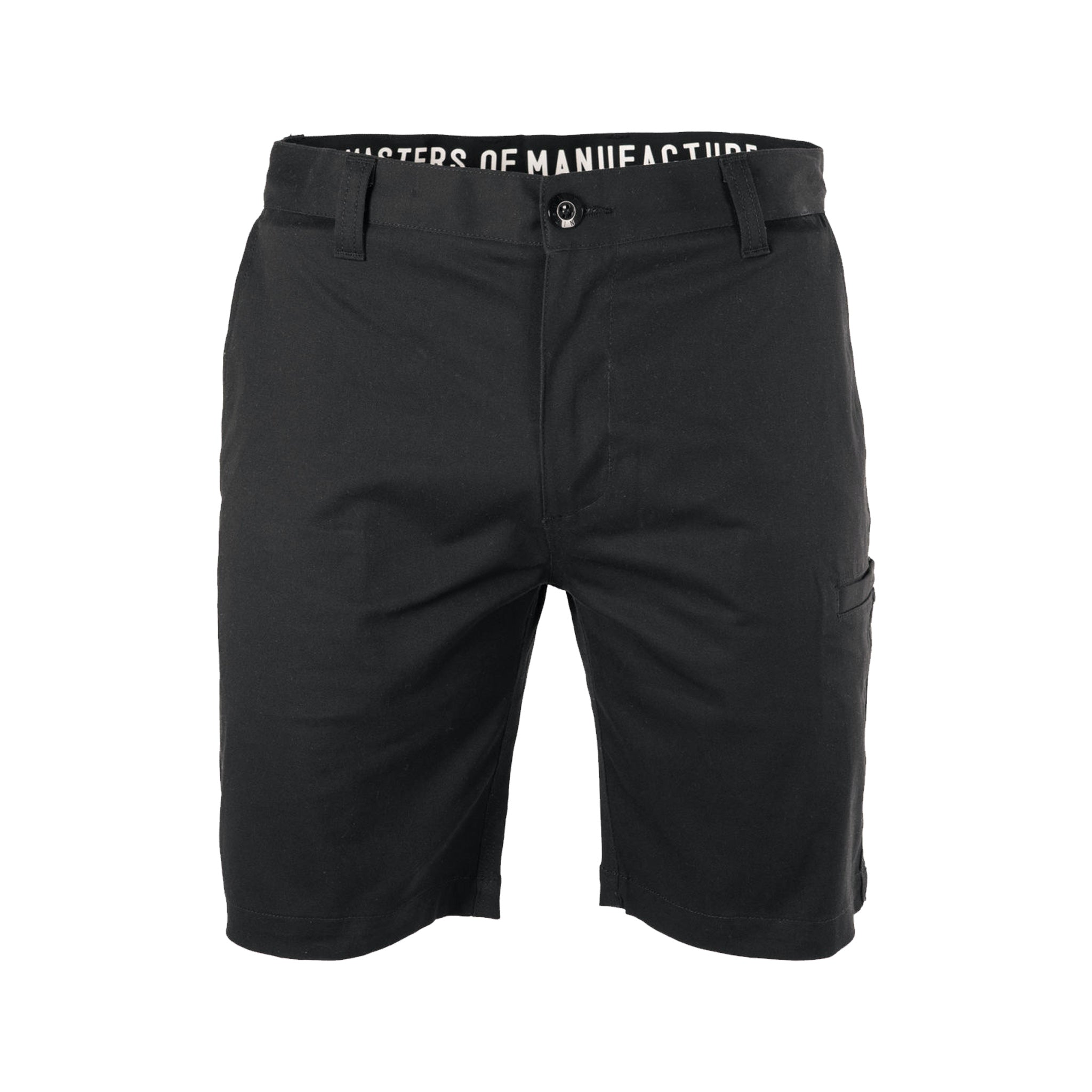 unit workwear ignition work short in black