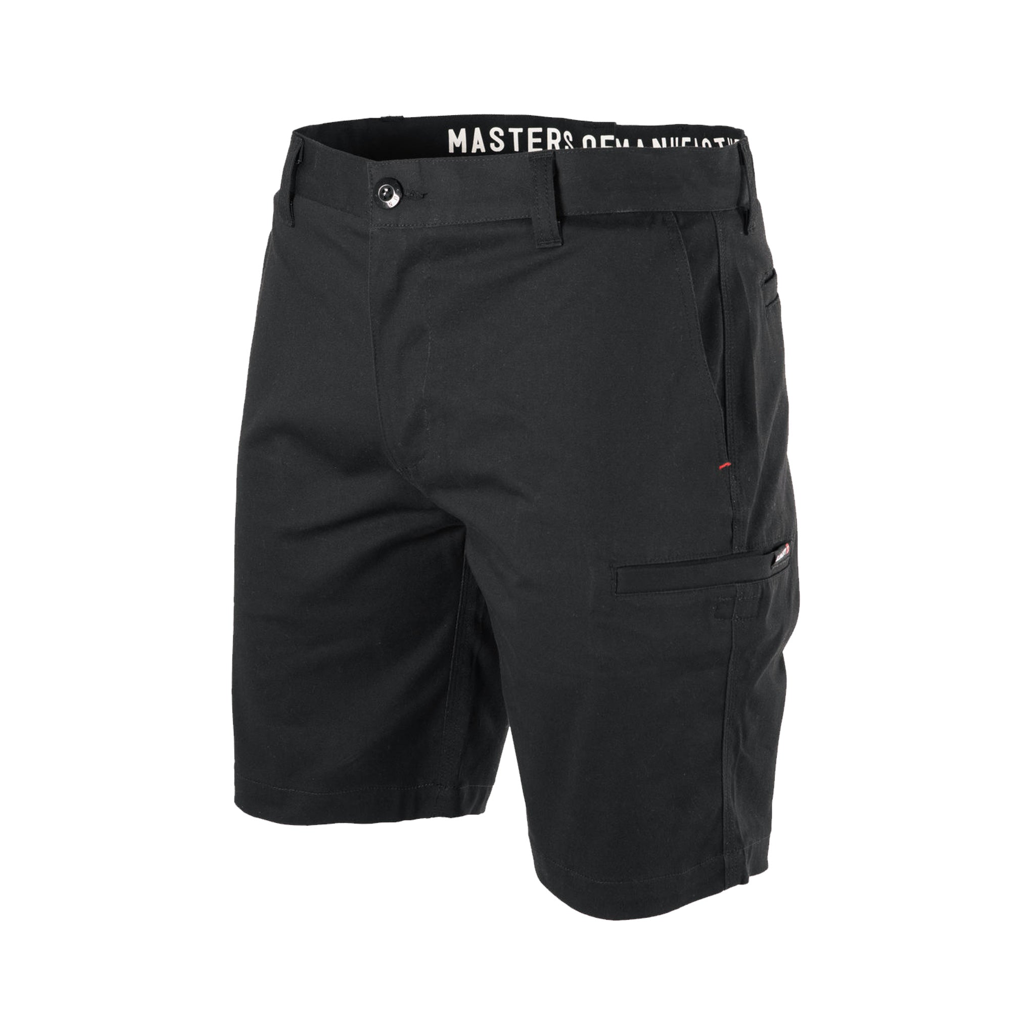 unit workwear ignition work short in black