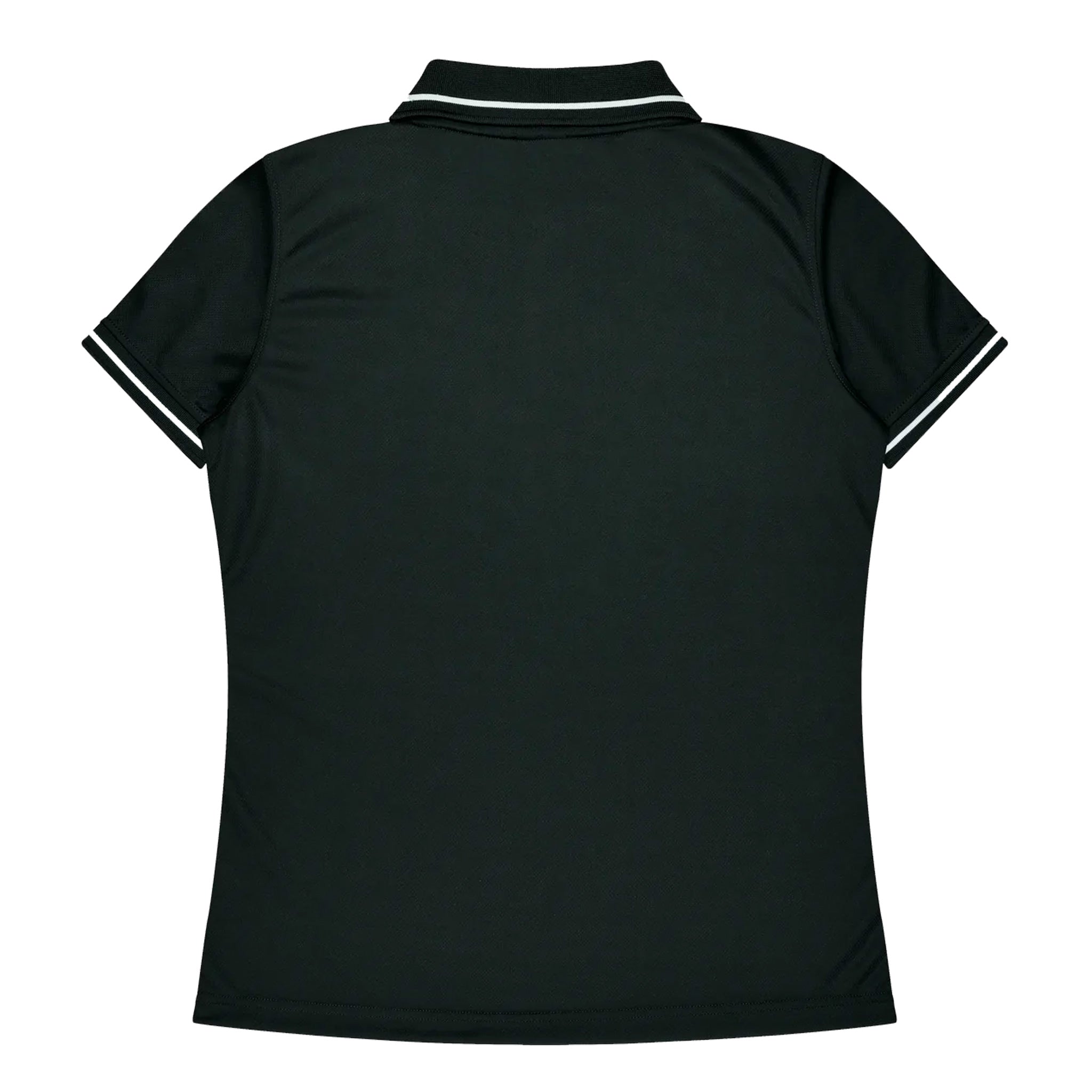 cottesloe ladies polo in black white