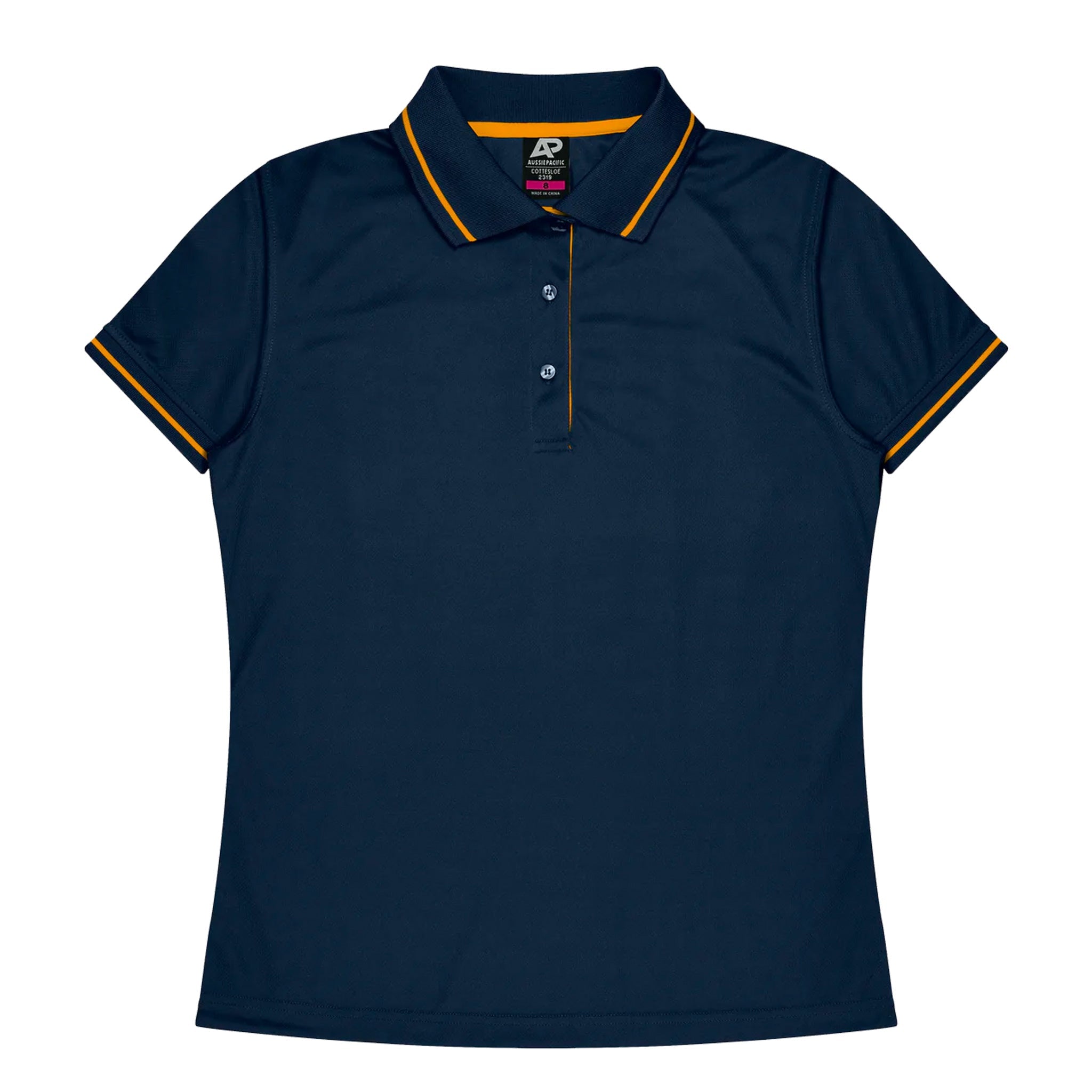 cottesloe ladies polo in navy gold