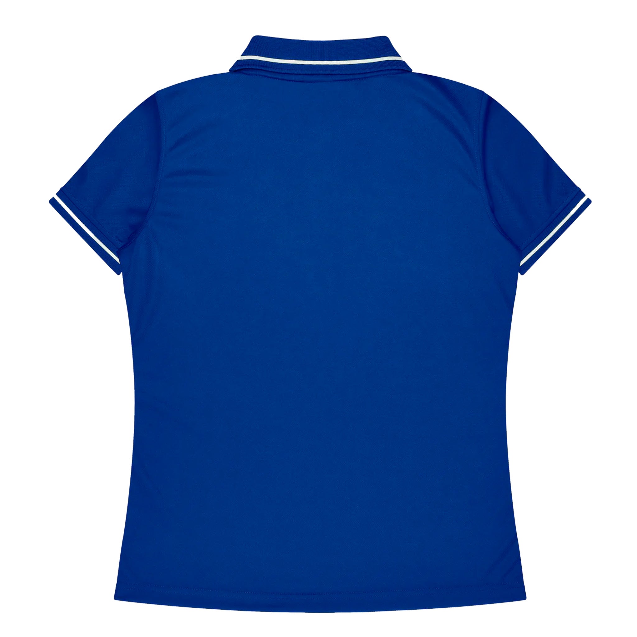 cottesloe ladies polo in royal white