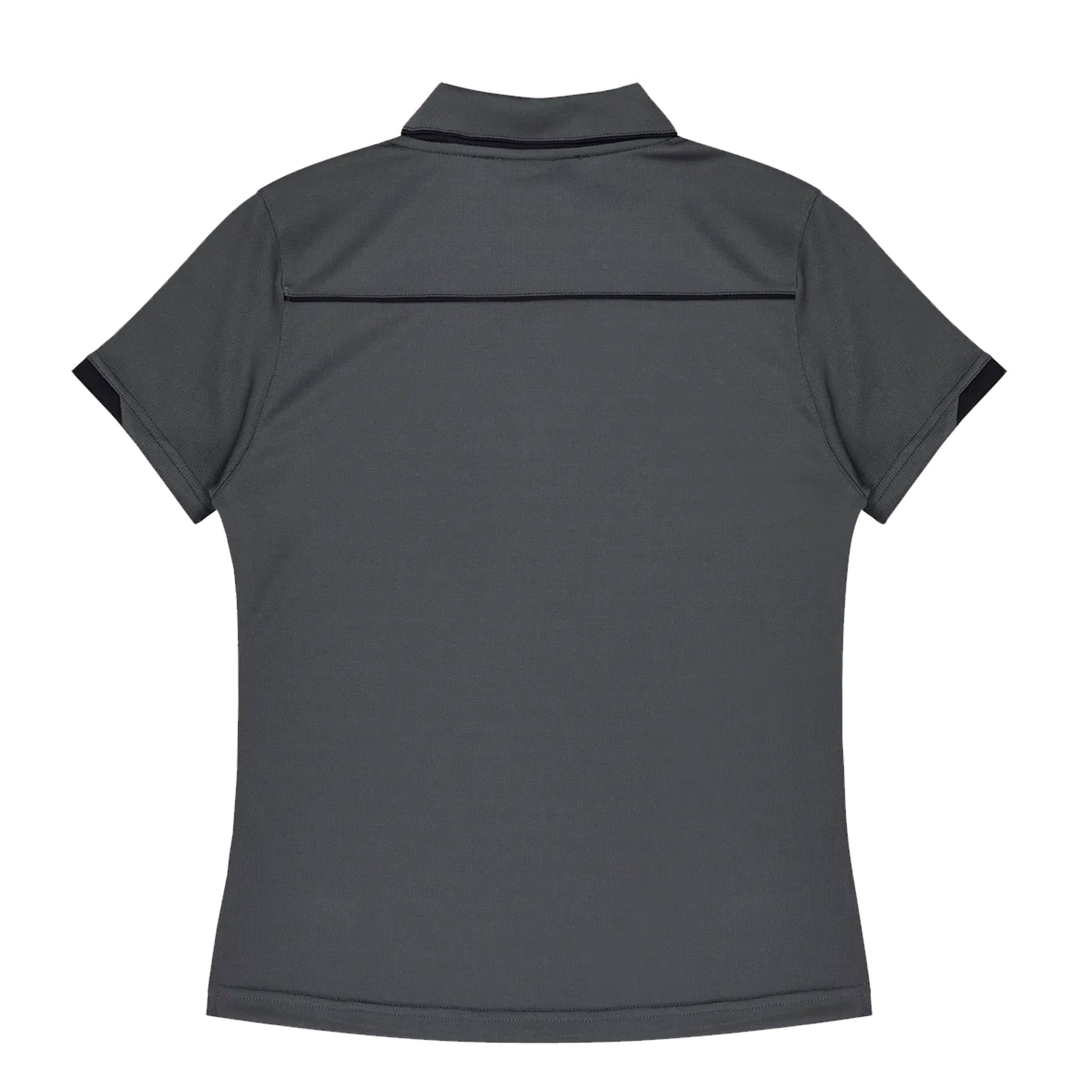 currumbin ladies polo in slate black