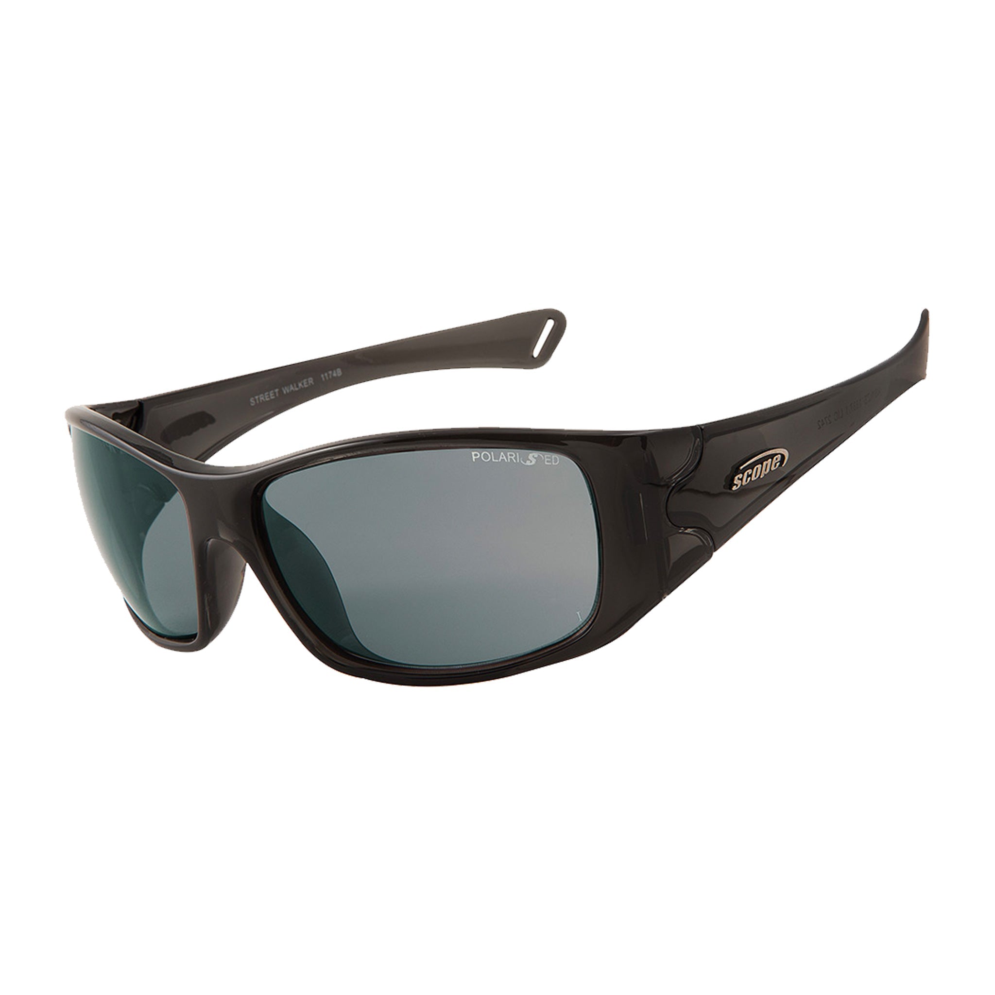 streetwalker safety glasses with polarised lens and crystal black frame