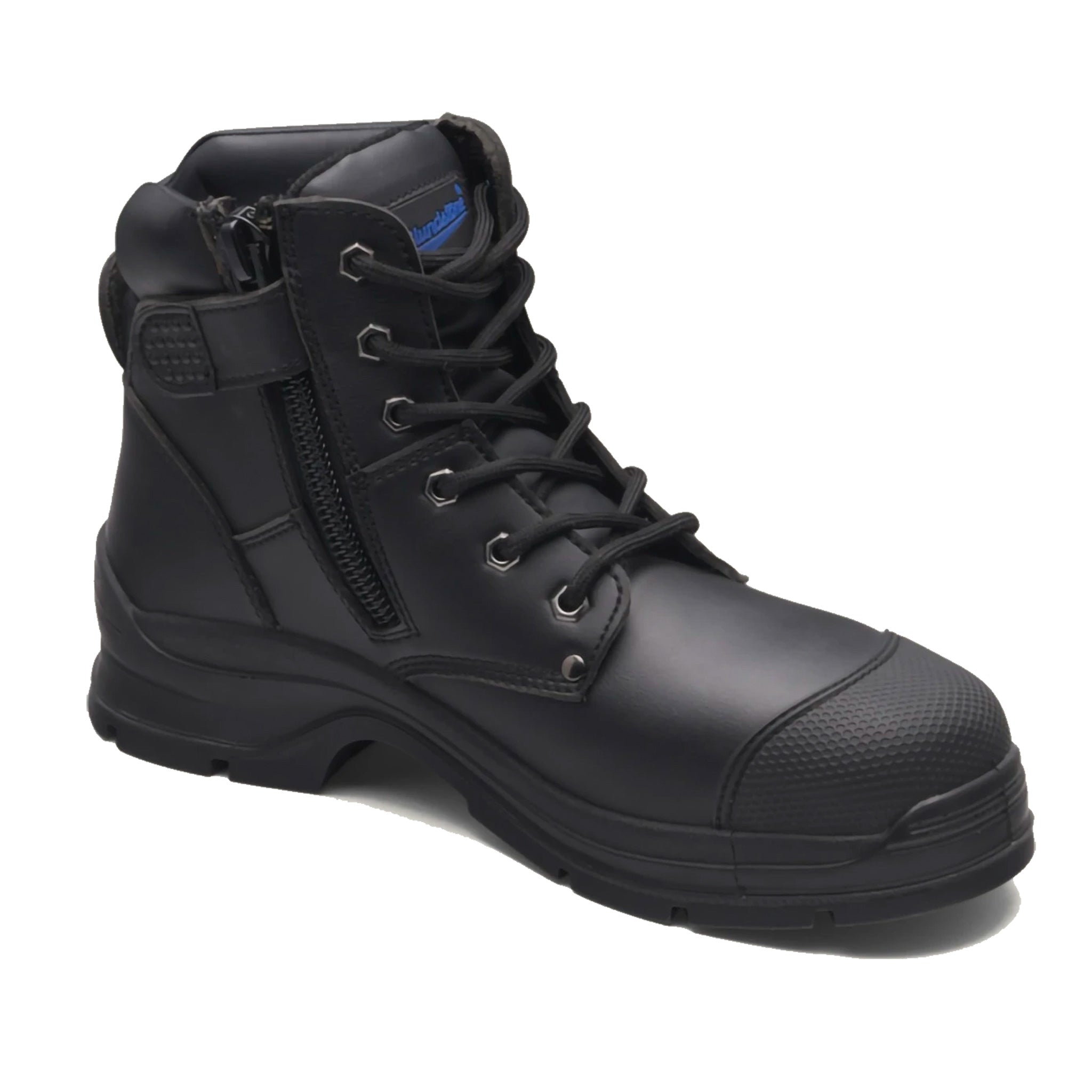 blundstone 322 zip safety boot in black