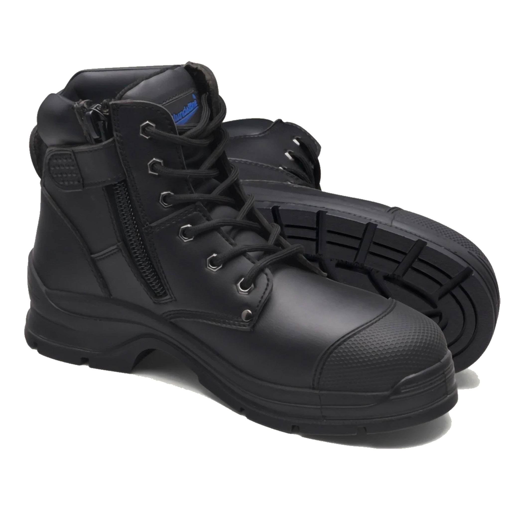 blundstone 322 zip safety boot in black