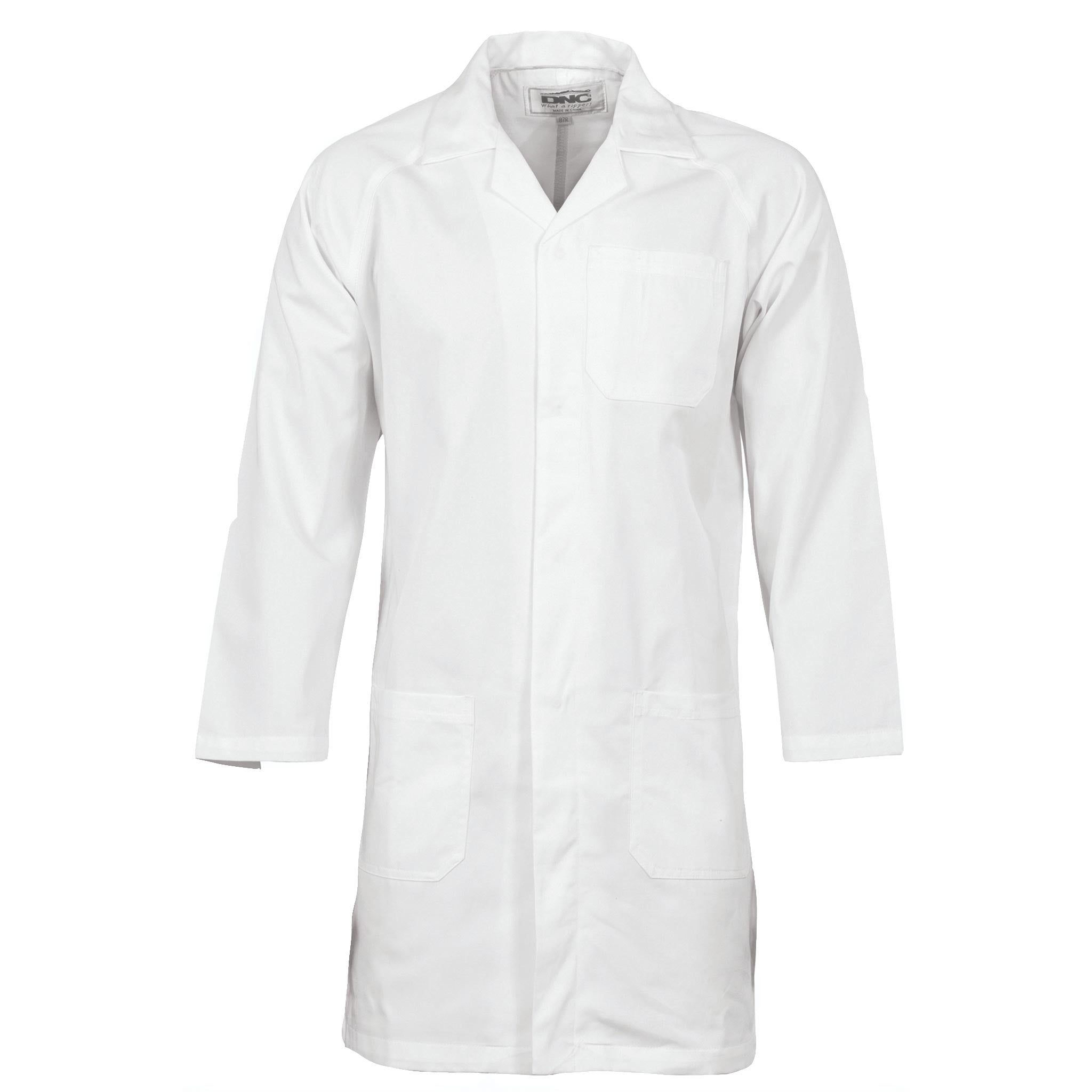 white dust lab coats