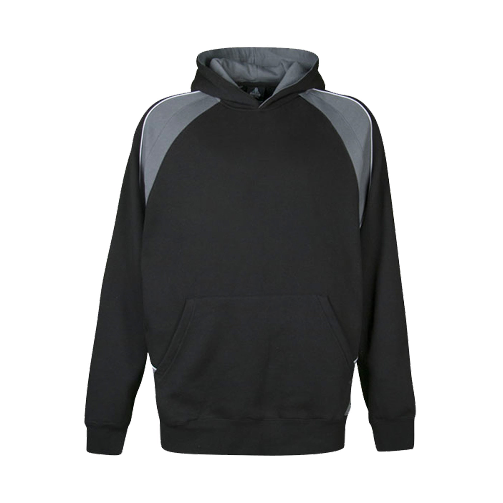 kids huxley hoodie in black ashe white