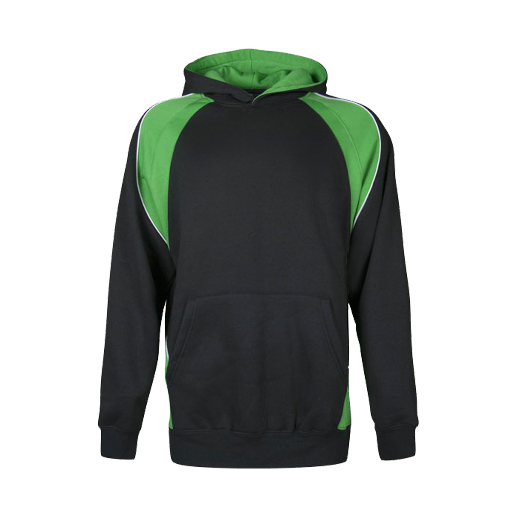 kids huxley hoodie in black green white