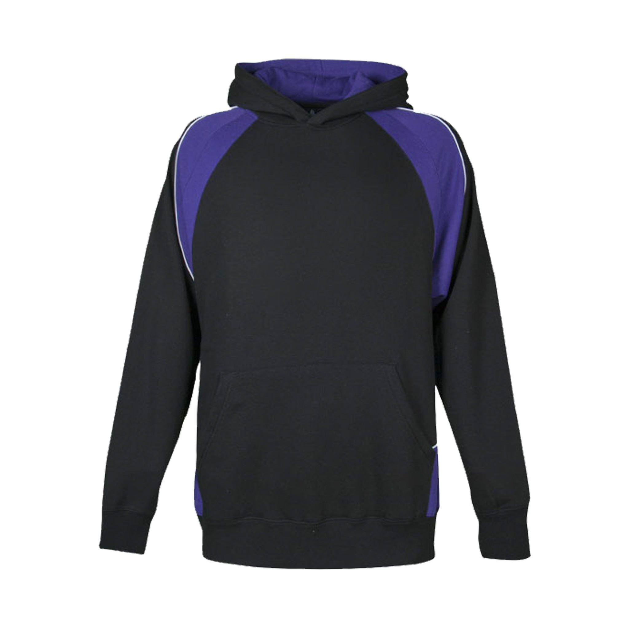 kids huxley hoodie in black purple white