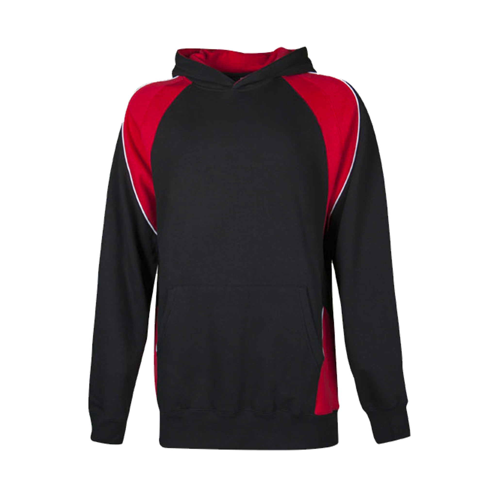 kids huxley hoodie in black red white