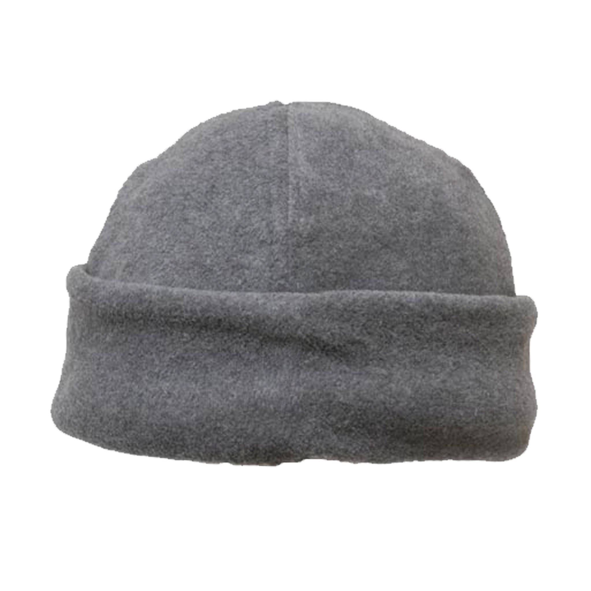 micro fleece beanie in charcoal