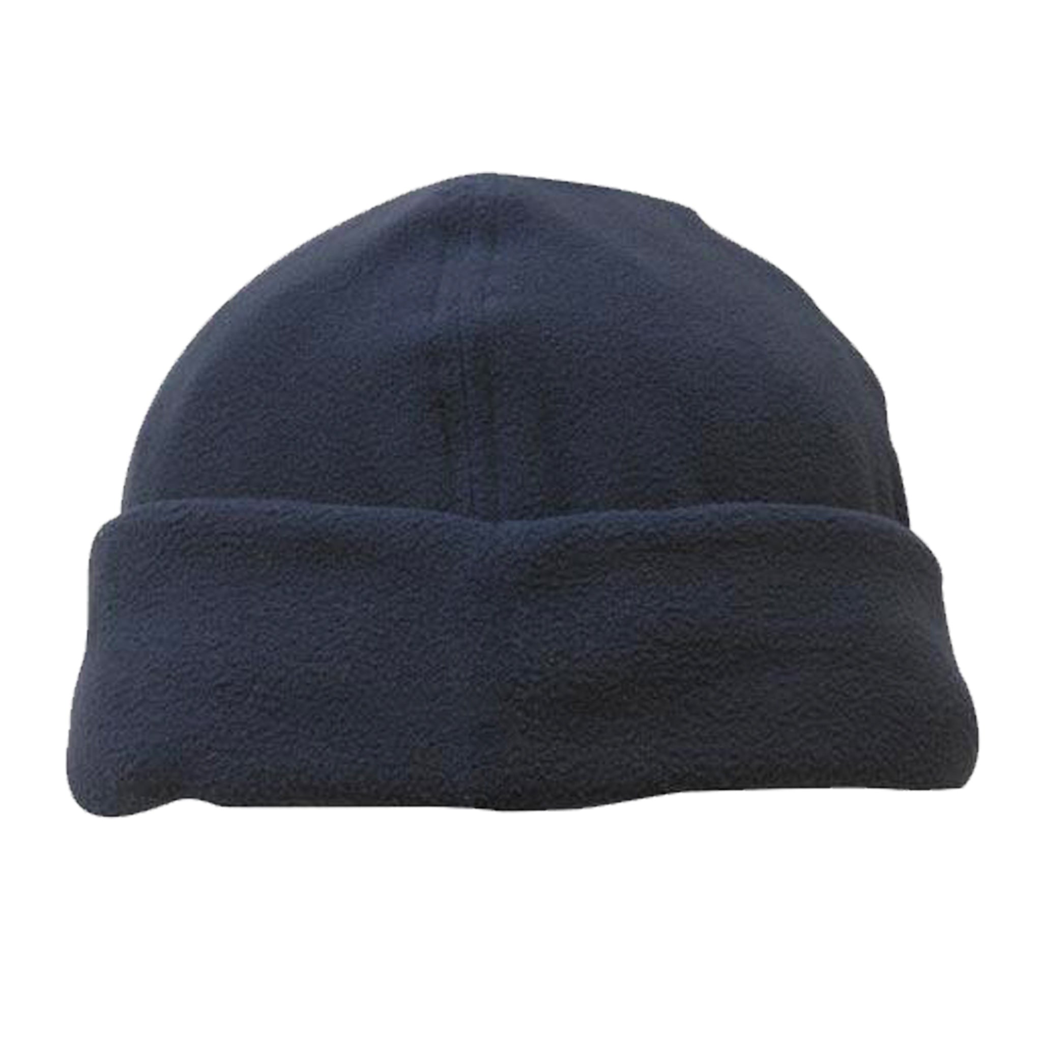 micro fleece beanie in navy