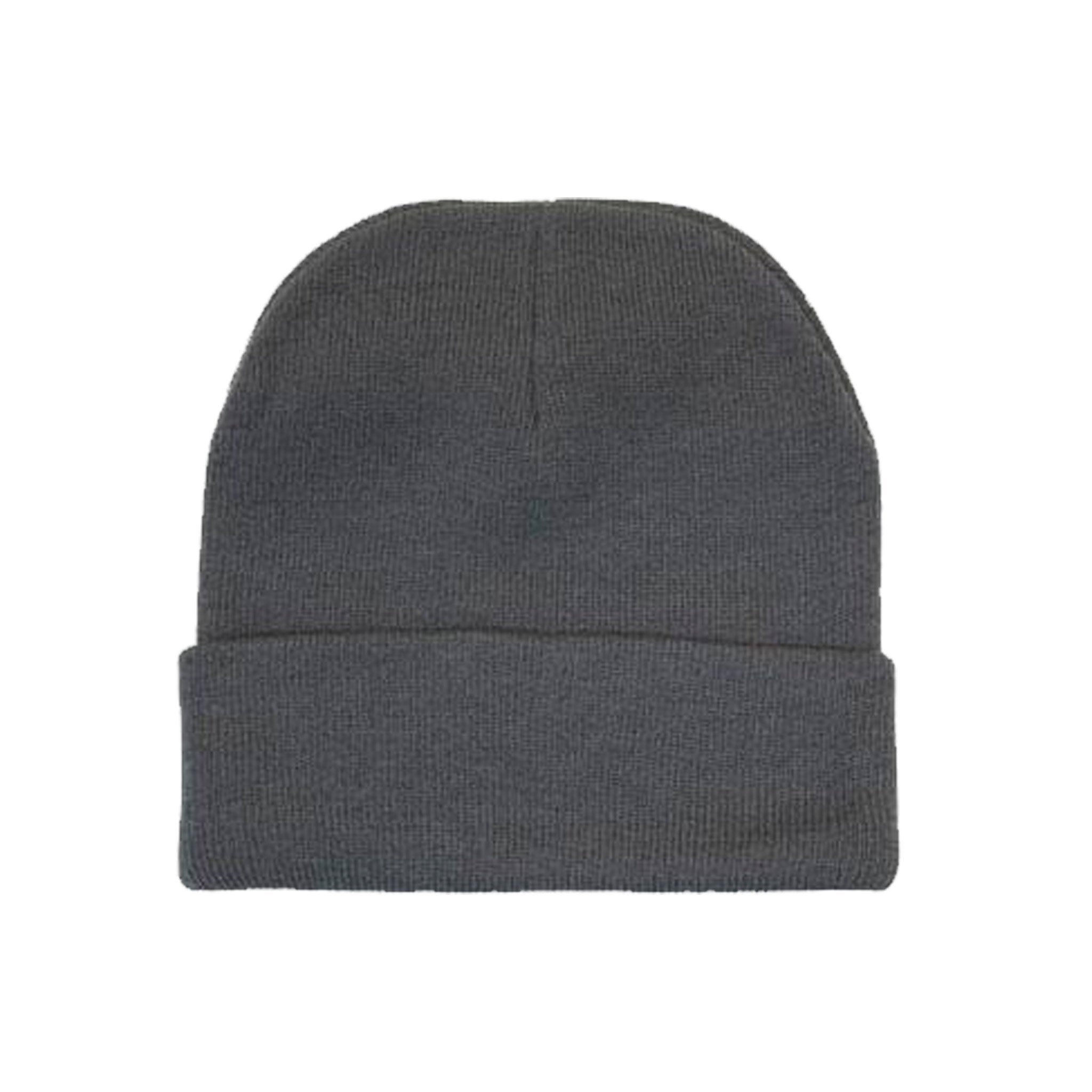 charcoal acrylic knit beanie