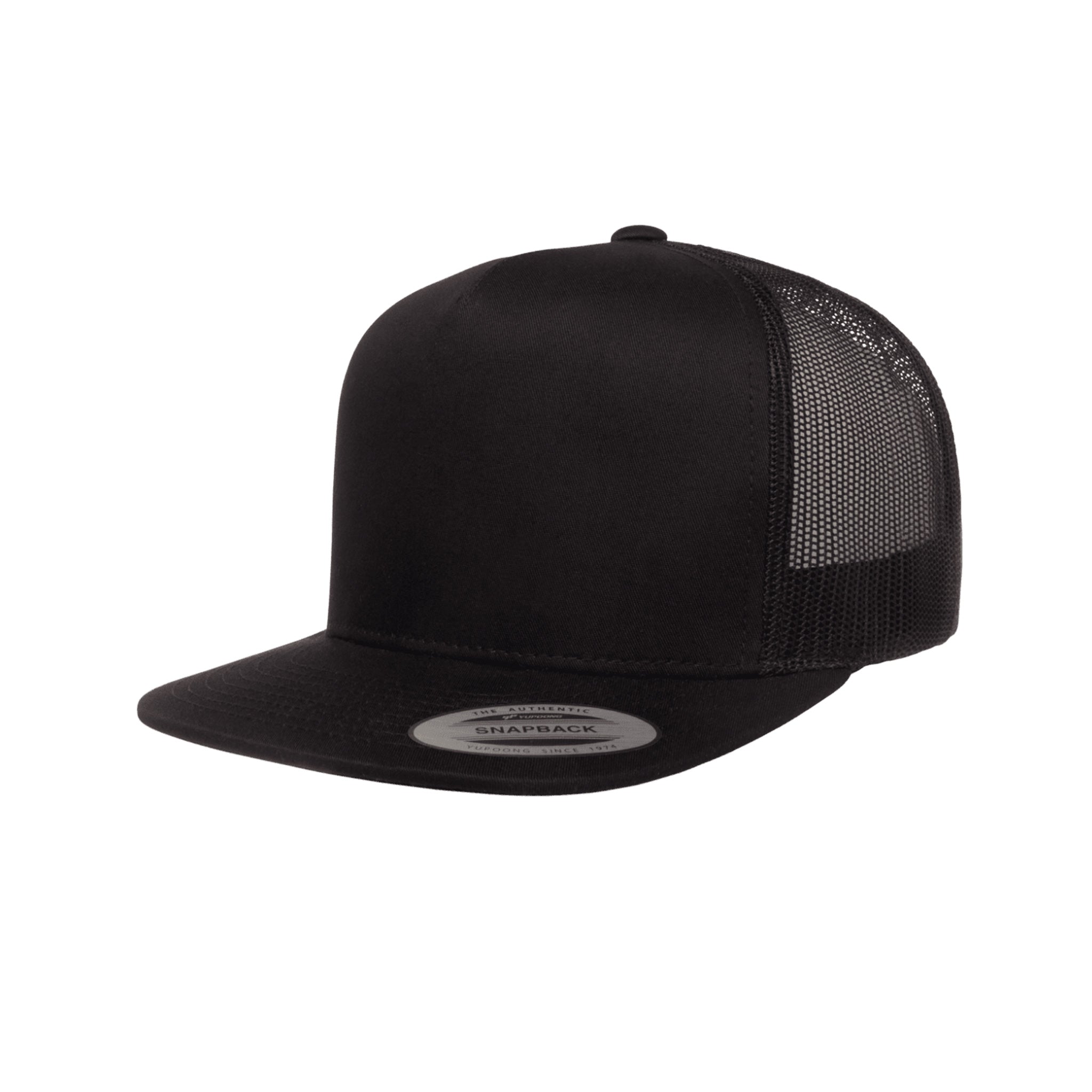 yupoong classic universal trucker cap in black