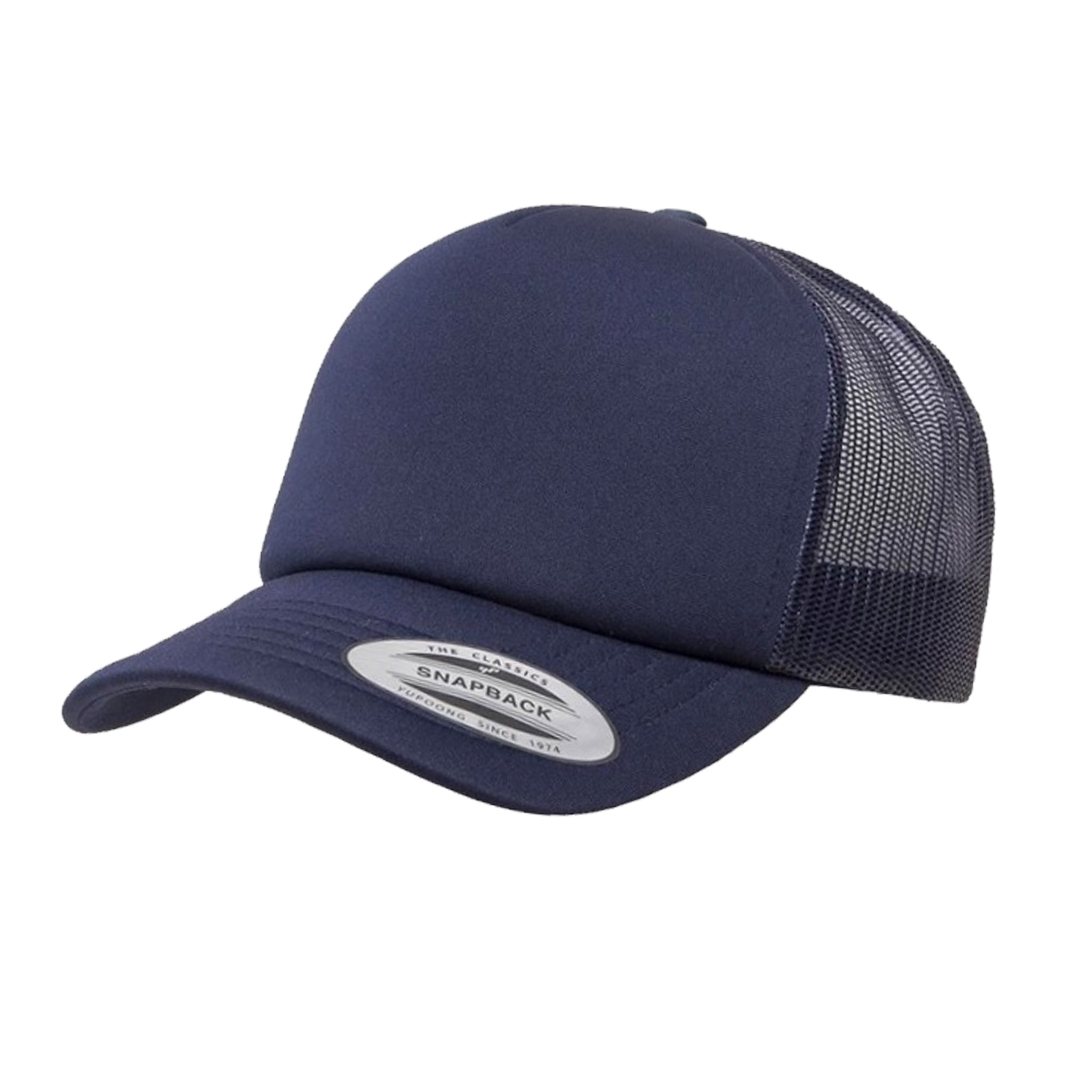 yupoong hi crown trucker in navy