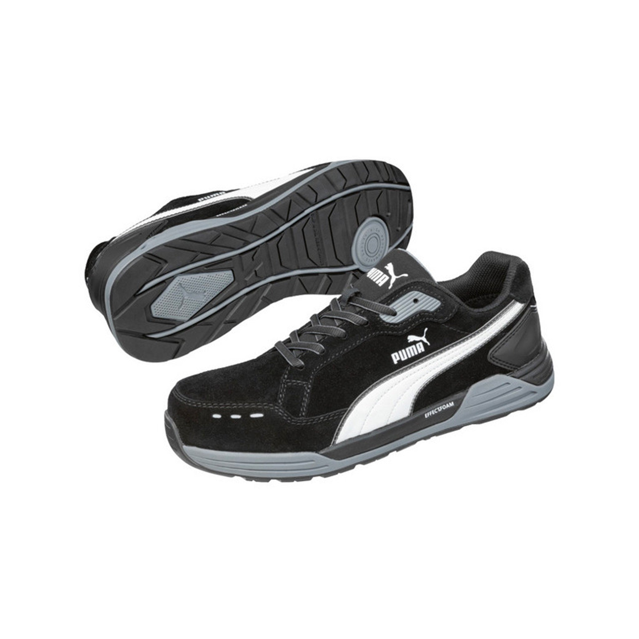 puma safety airtwist safety jogger in black white
