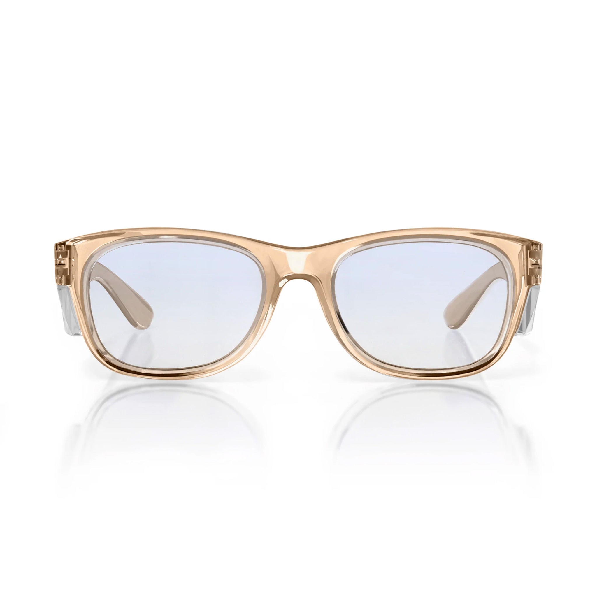 safestyle classics champagne frame with blue light lens 