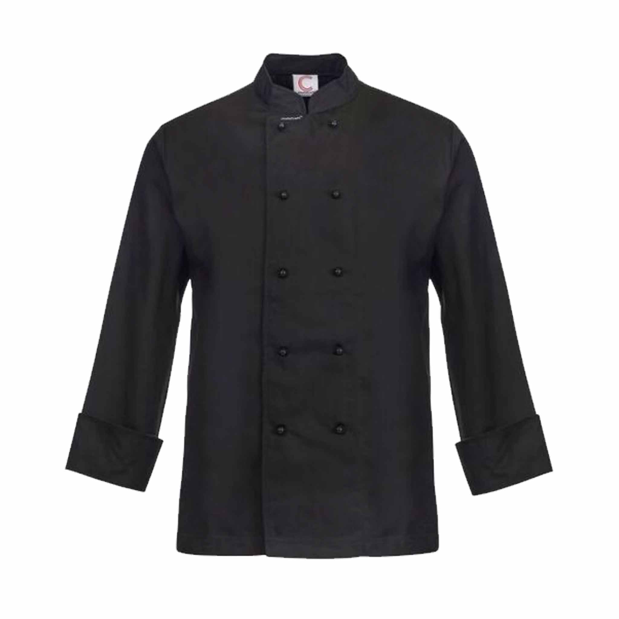 black long sleeve chefs jacket