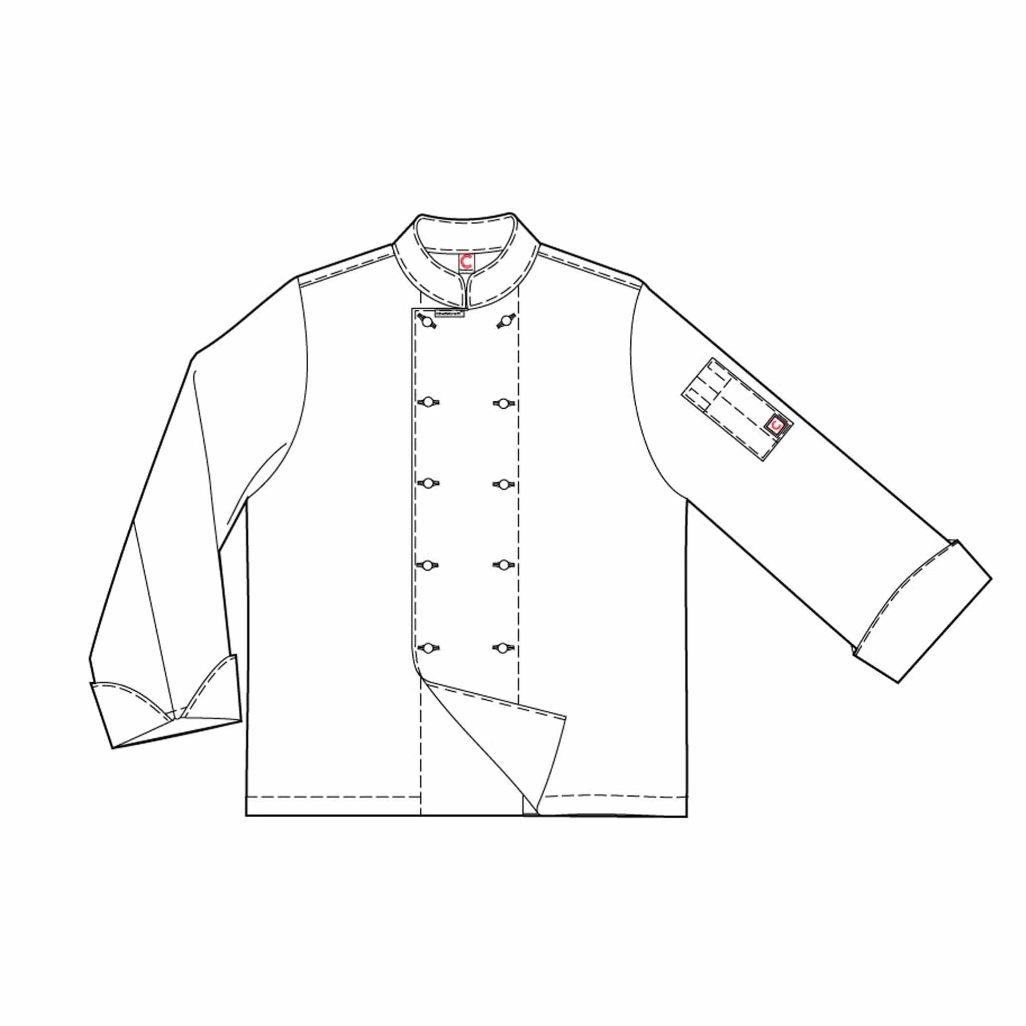 long sleeve chefs jacket