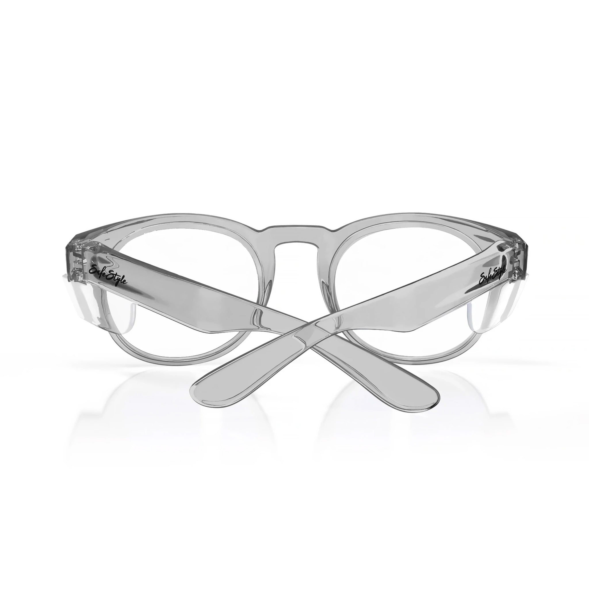 safestyle cruisers graphite frame glasses with clear lens