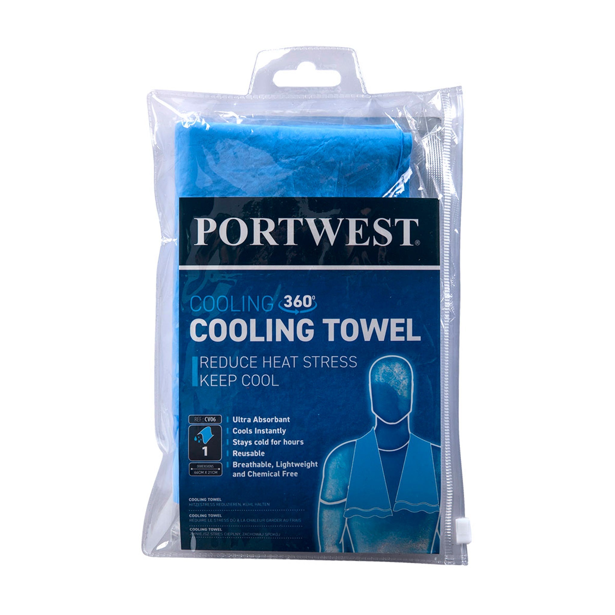 portwest blue cooling towel