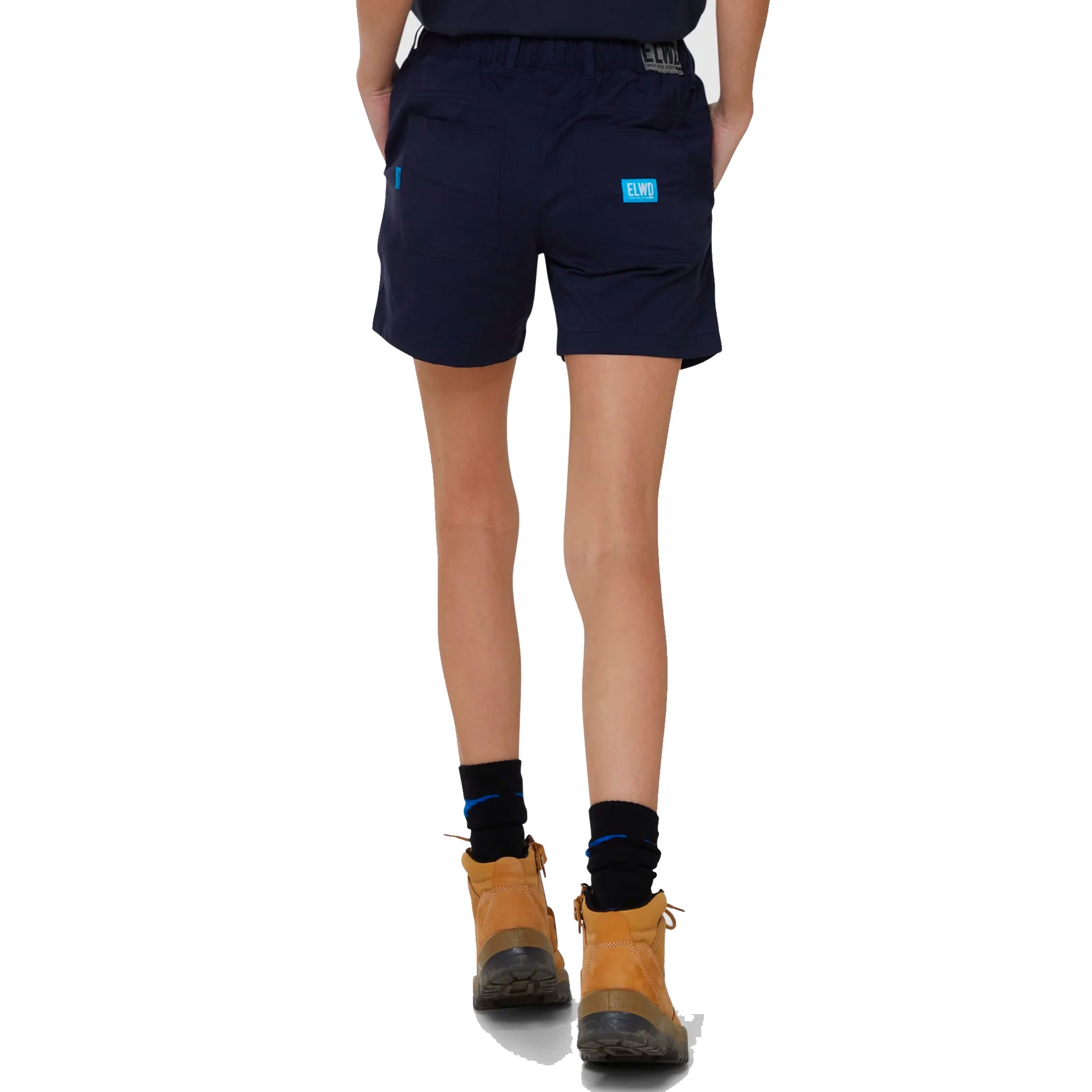 elwd womens elastic light short in navy