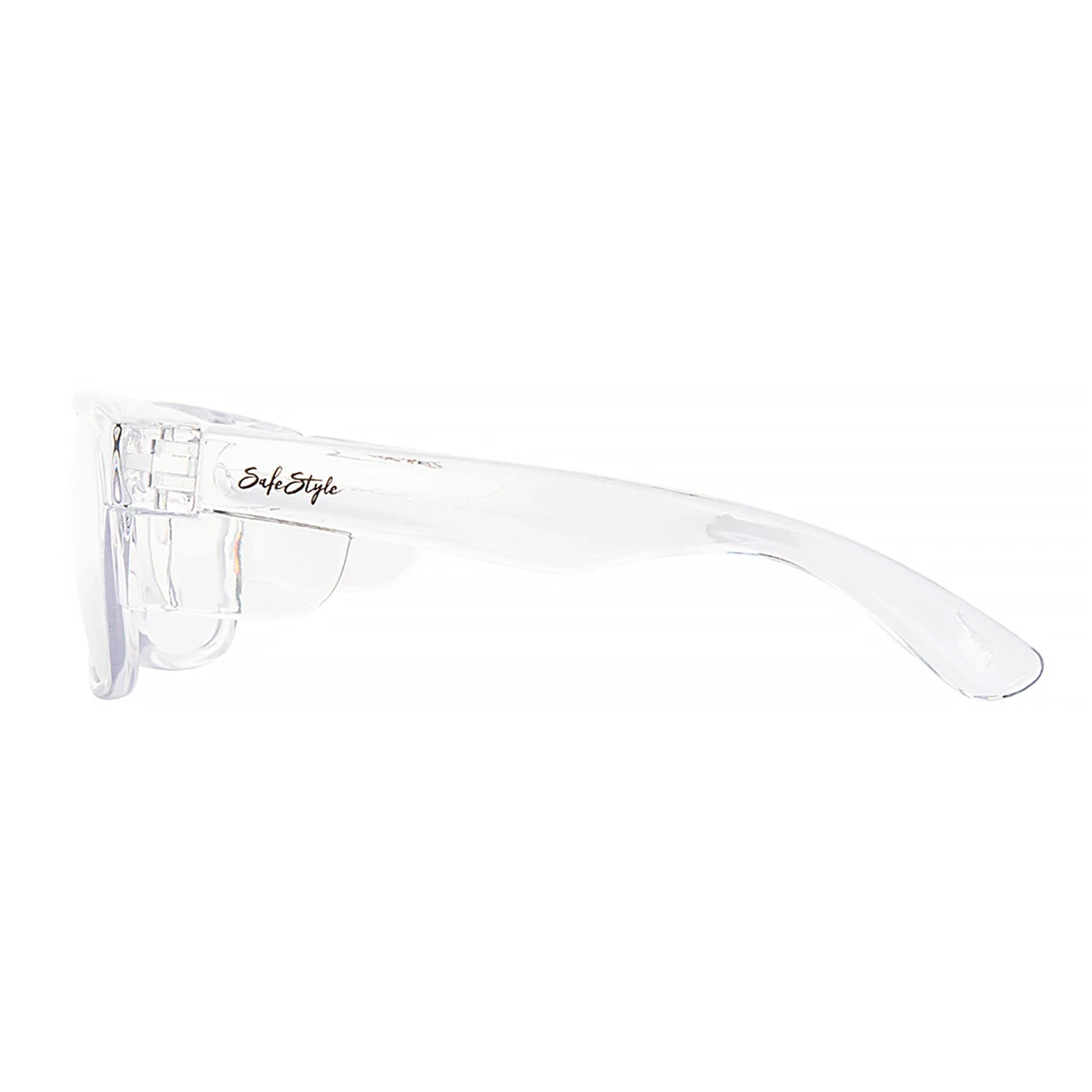 safe style fusions clear frame glasses with clear lens