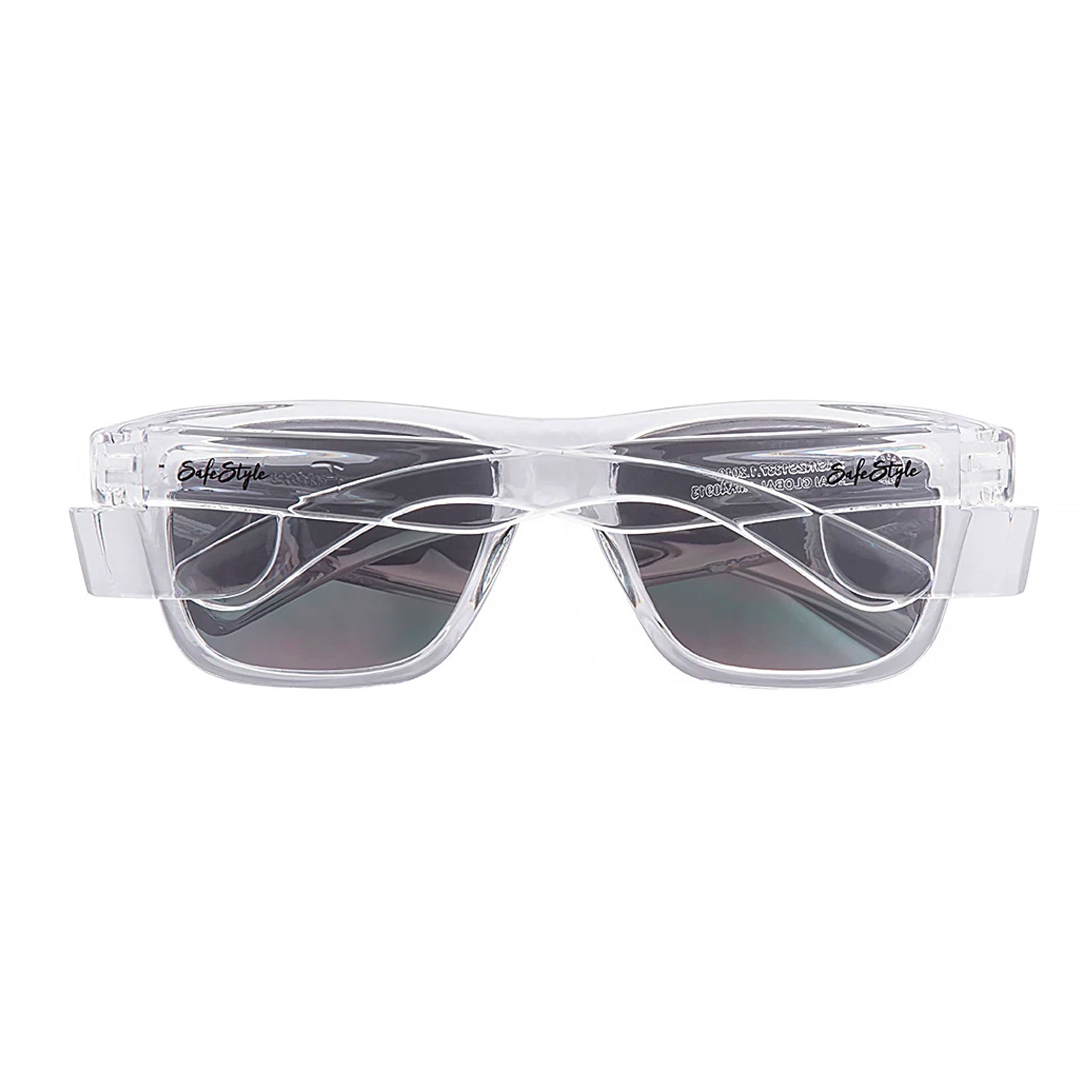 safe style fusions clear frame glasses with tinted lens