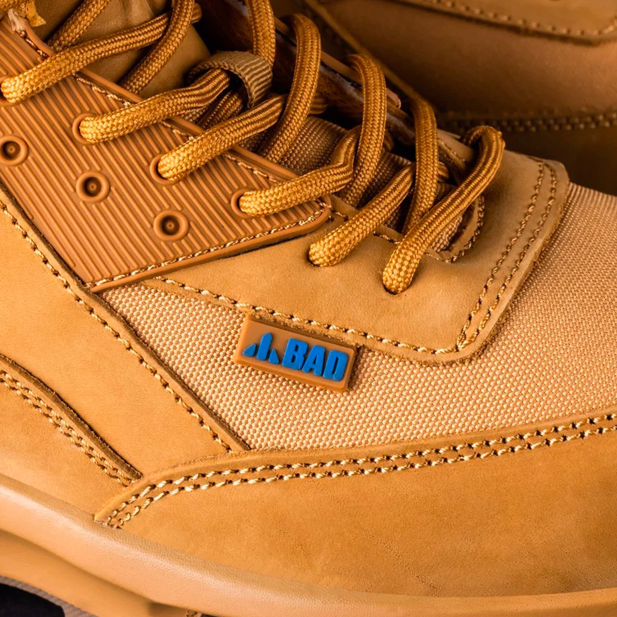 bad workwear bad flight zip side work boots in wheat