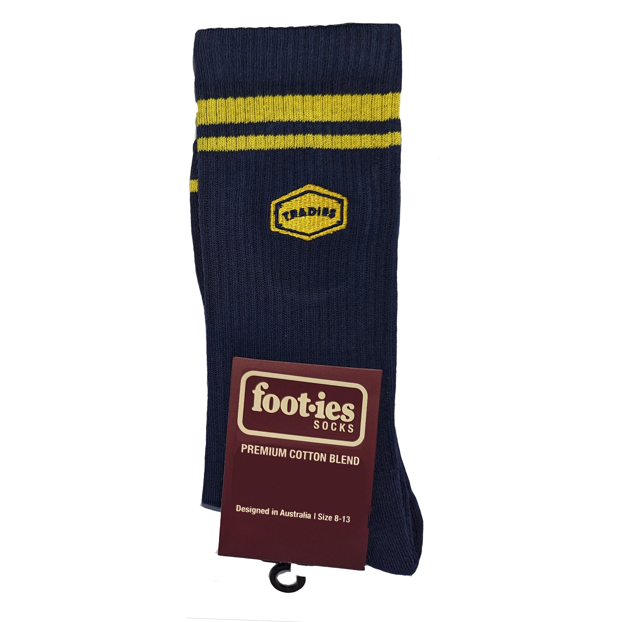 tradies workwear footies socks in navy