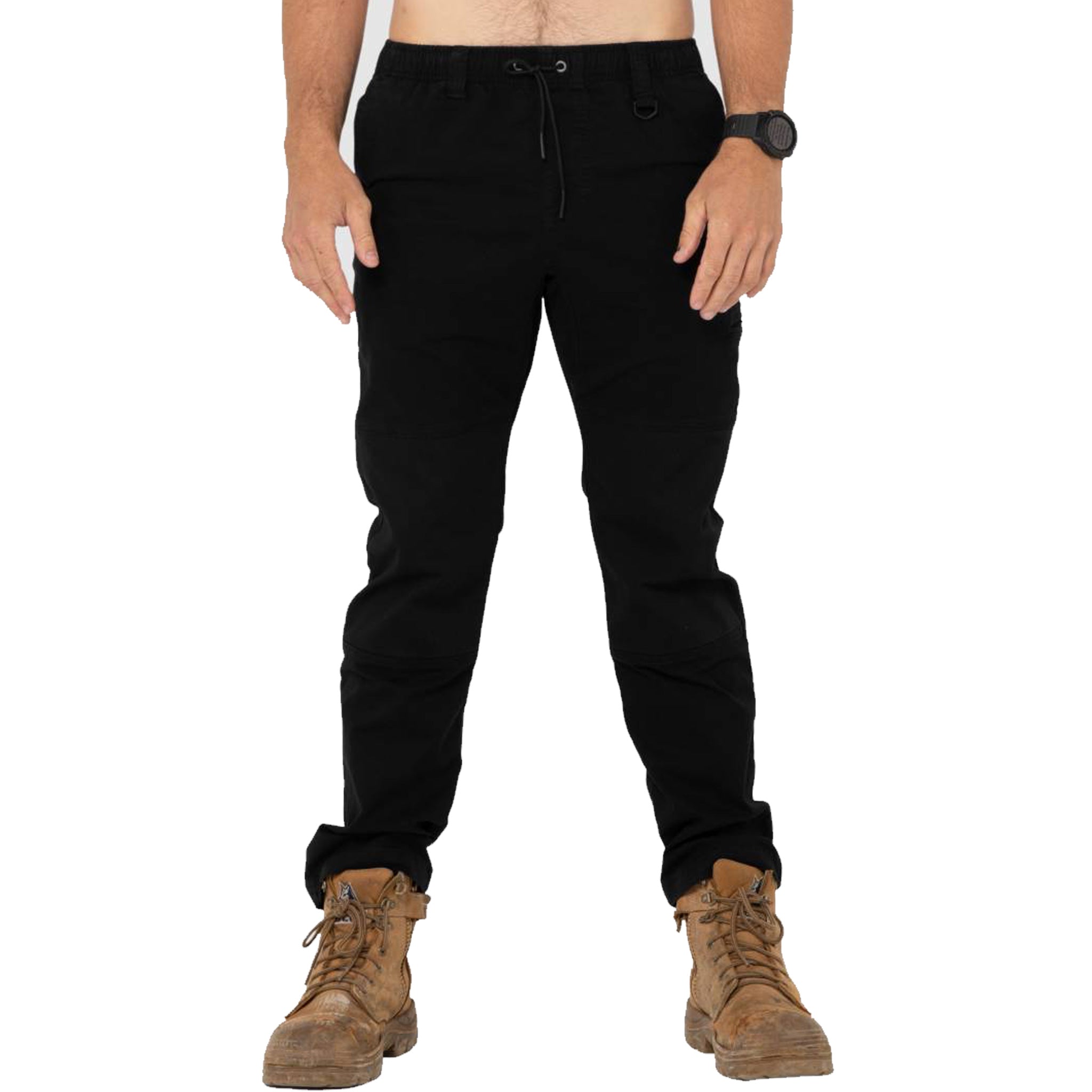 rusty heavy lifts elastic pant in black