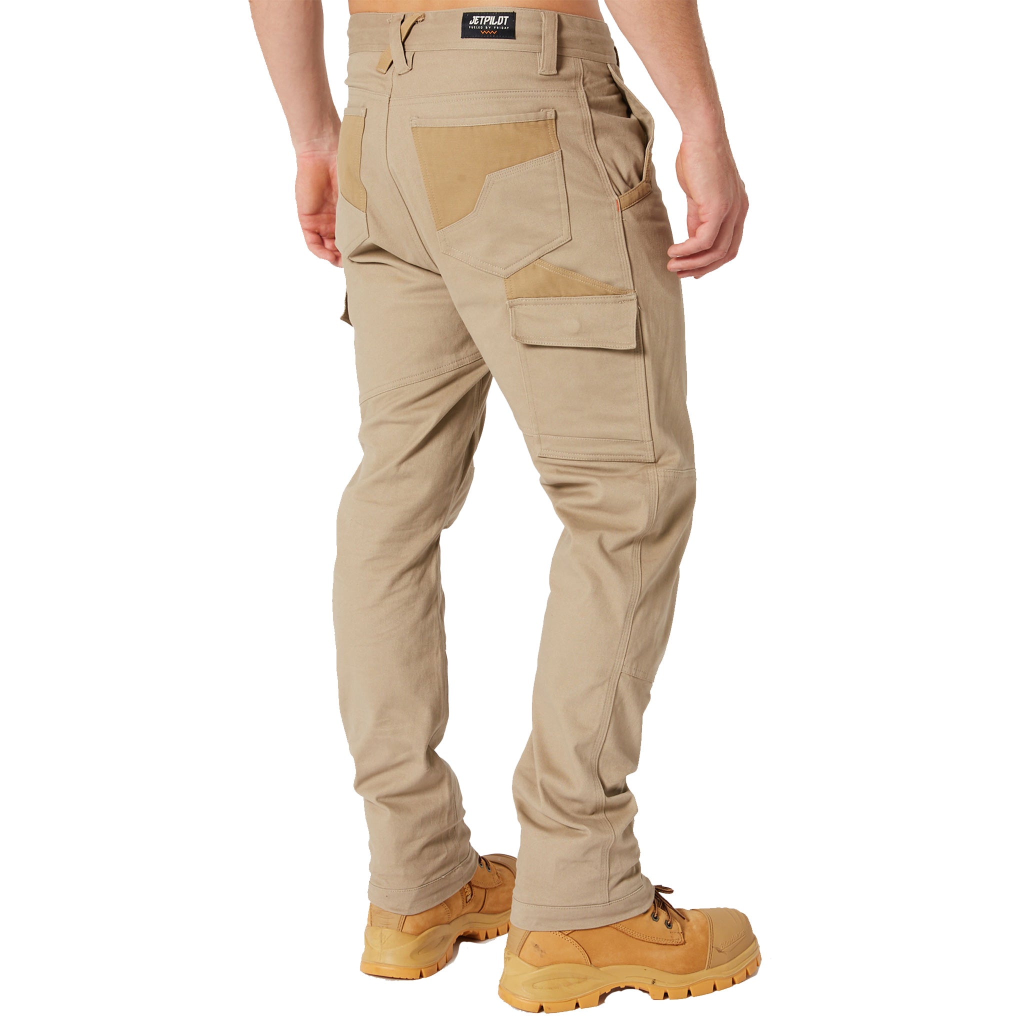 jet pilot fueled utility pant in khaki