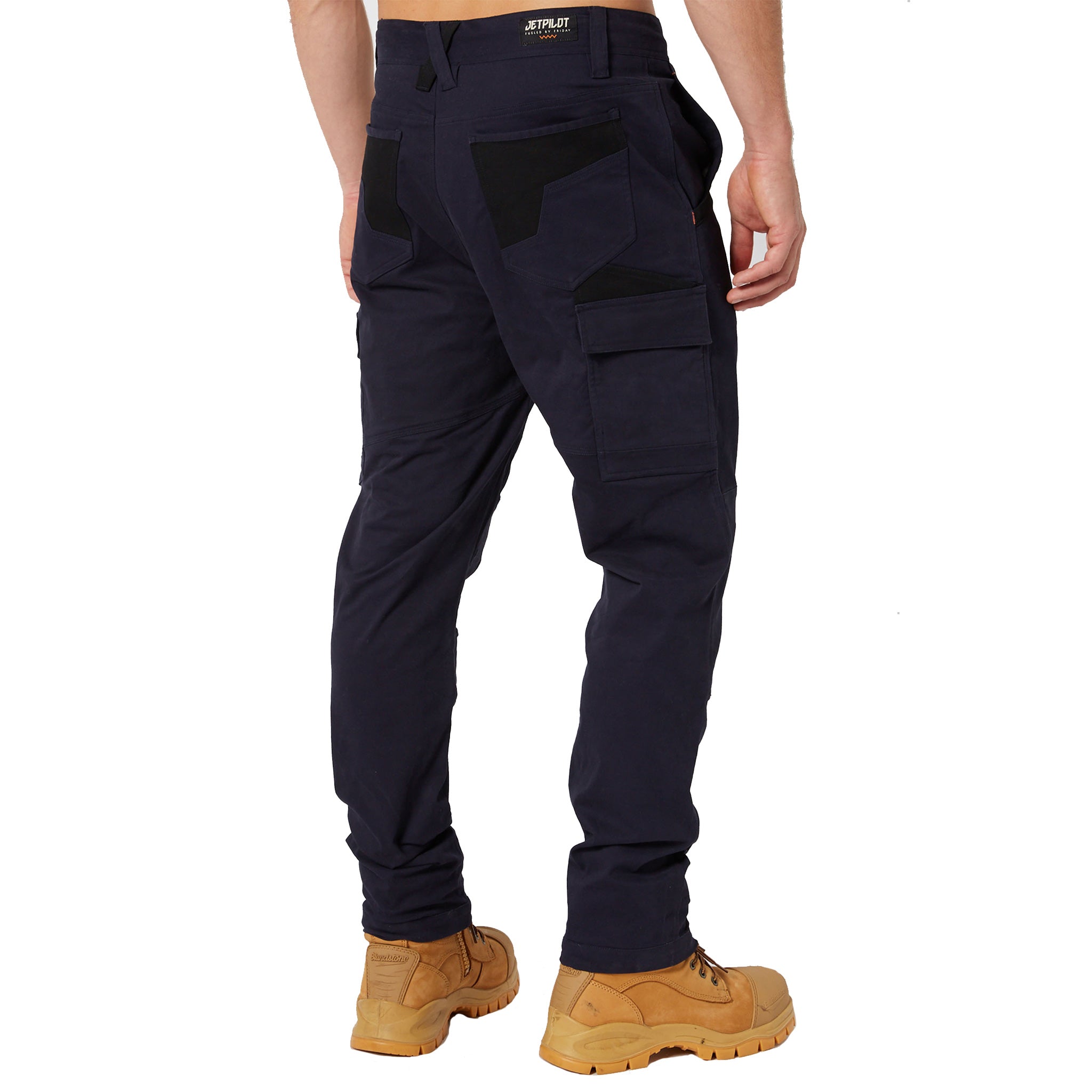 jet pilot fueled utility pant in navy