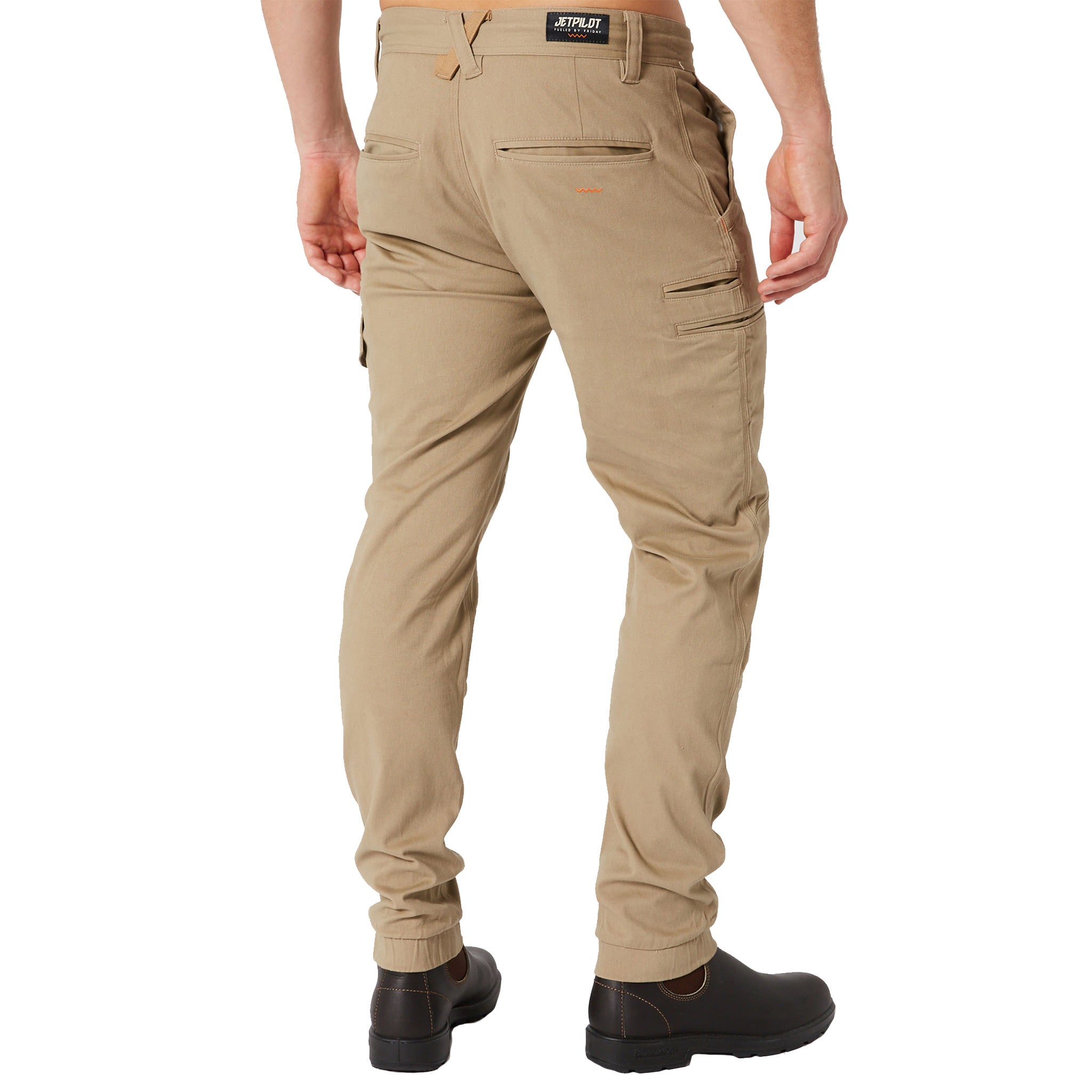 jetpilot fueled cuff pant in khaki