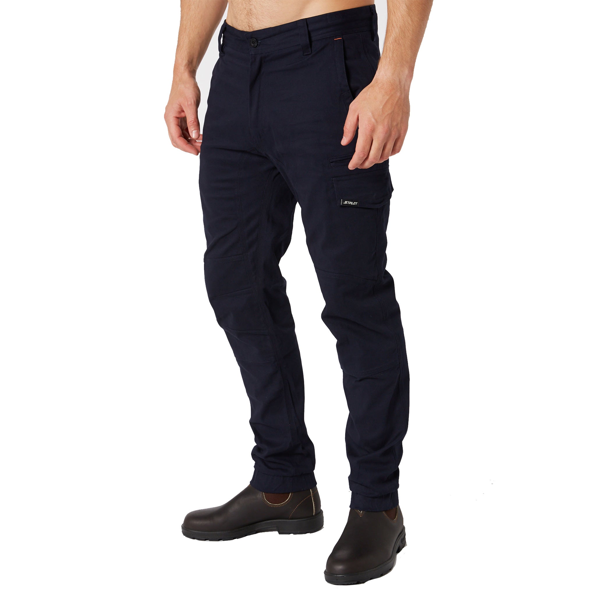 jetpilot fueled cuff pant in navy