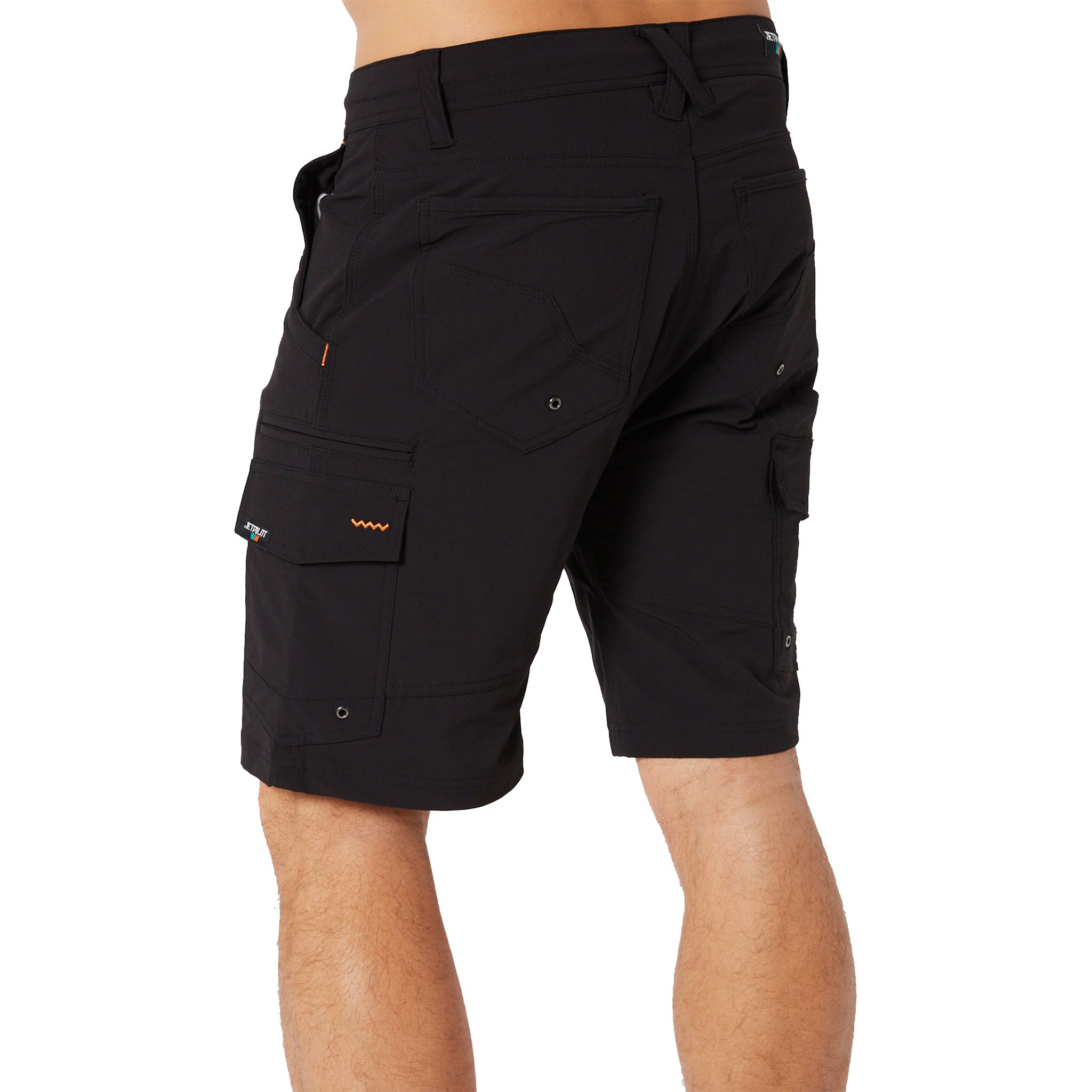 jetpilot jet lite utility short in black