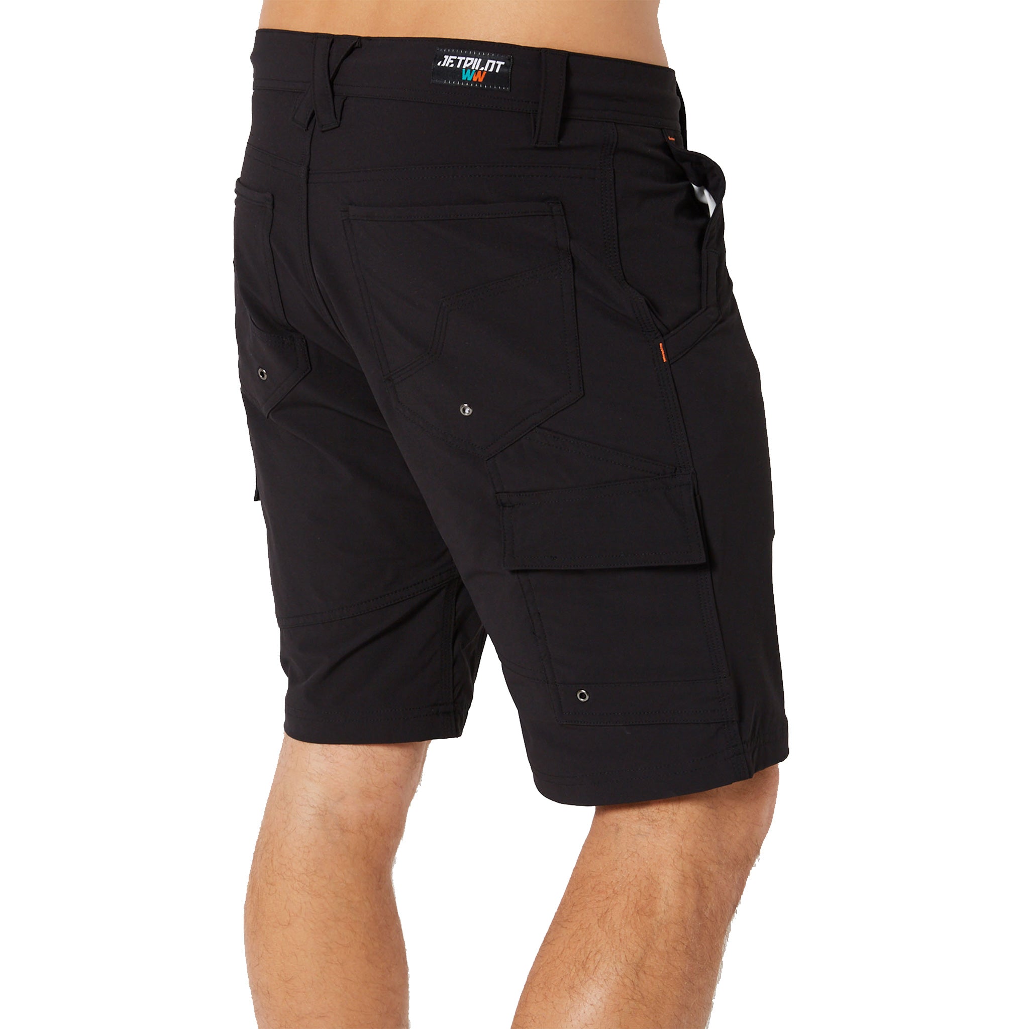 jetpilot jet lite utility short in black