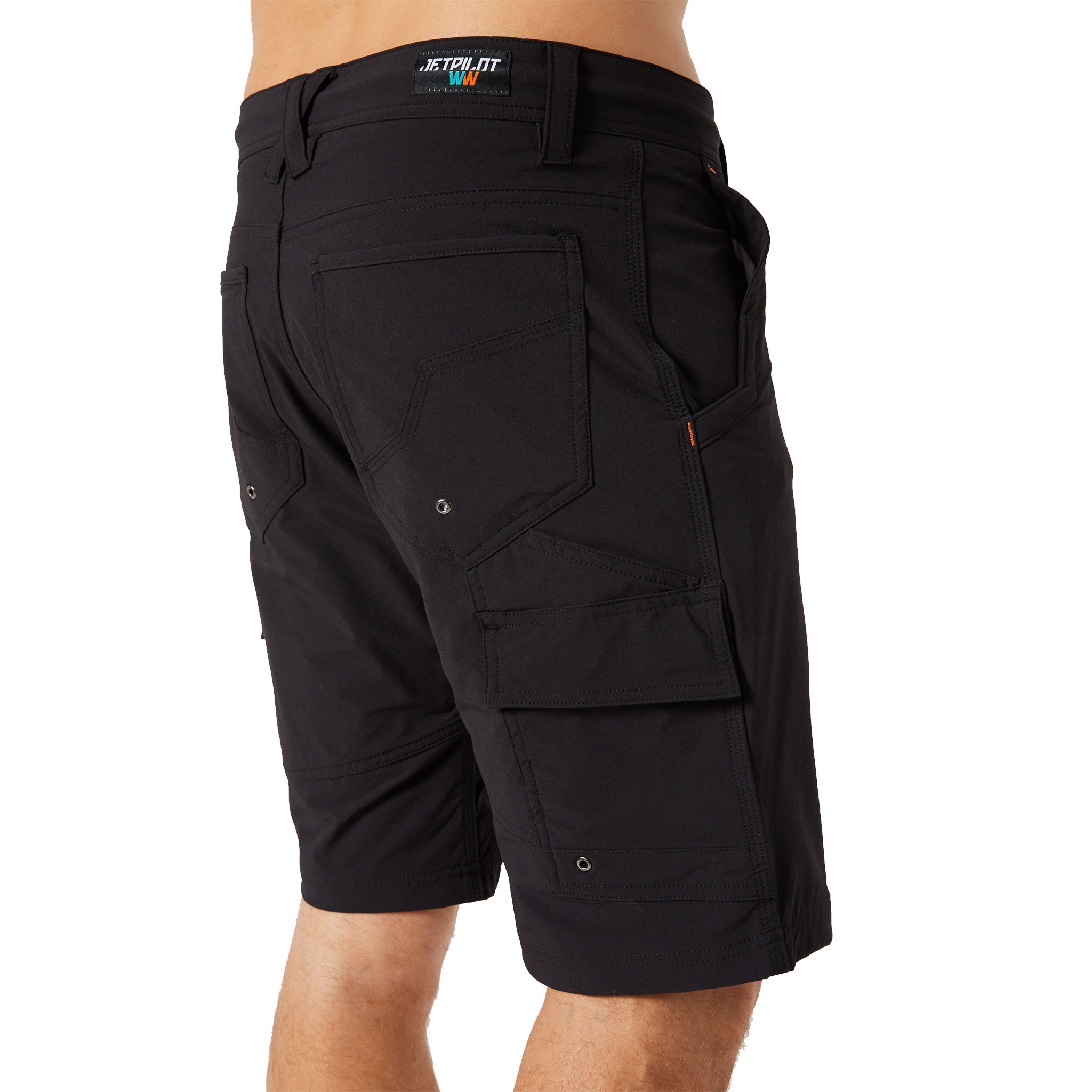 jetpilot jet lite utility short in black