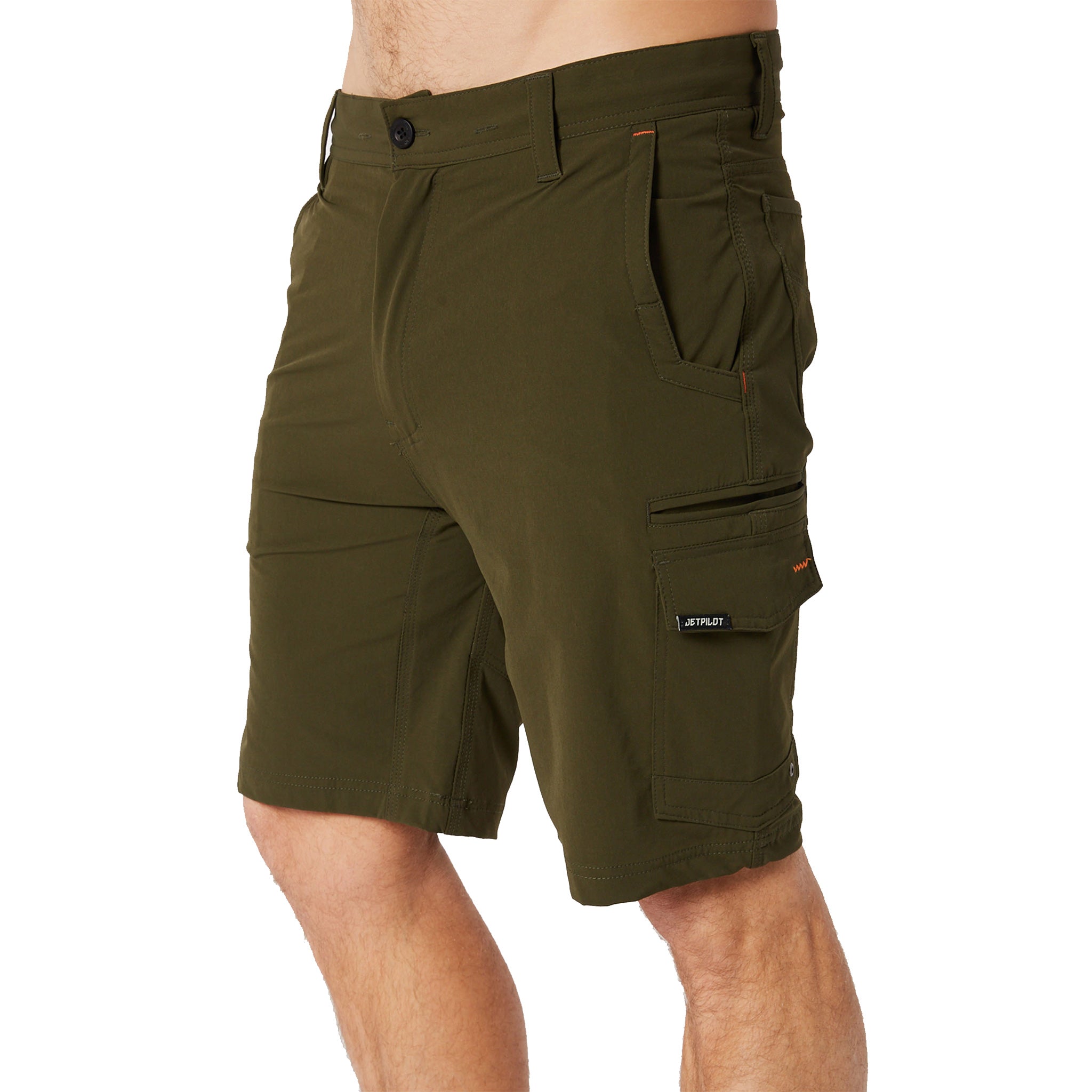 jetpilot jet lite utility short in olive