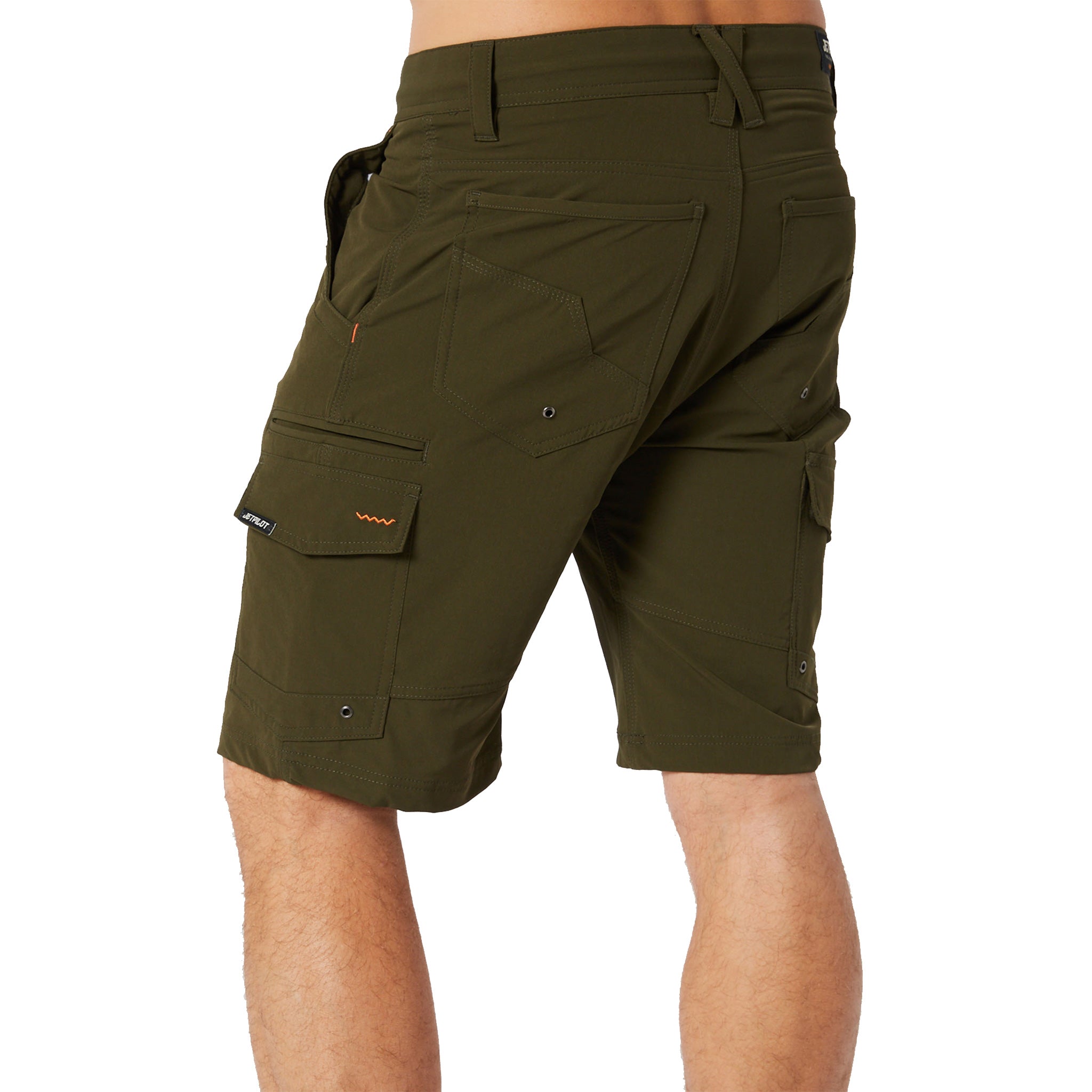 jetpilot jet lite utility short in olive