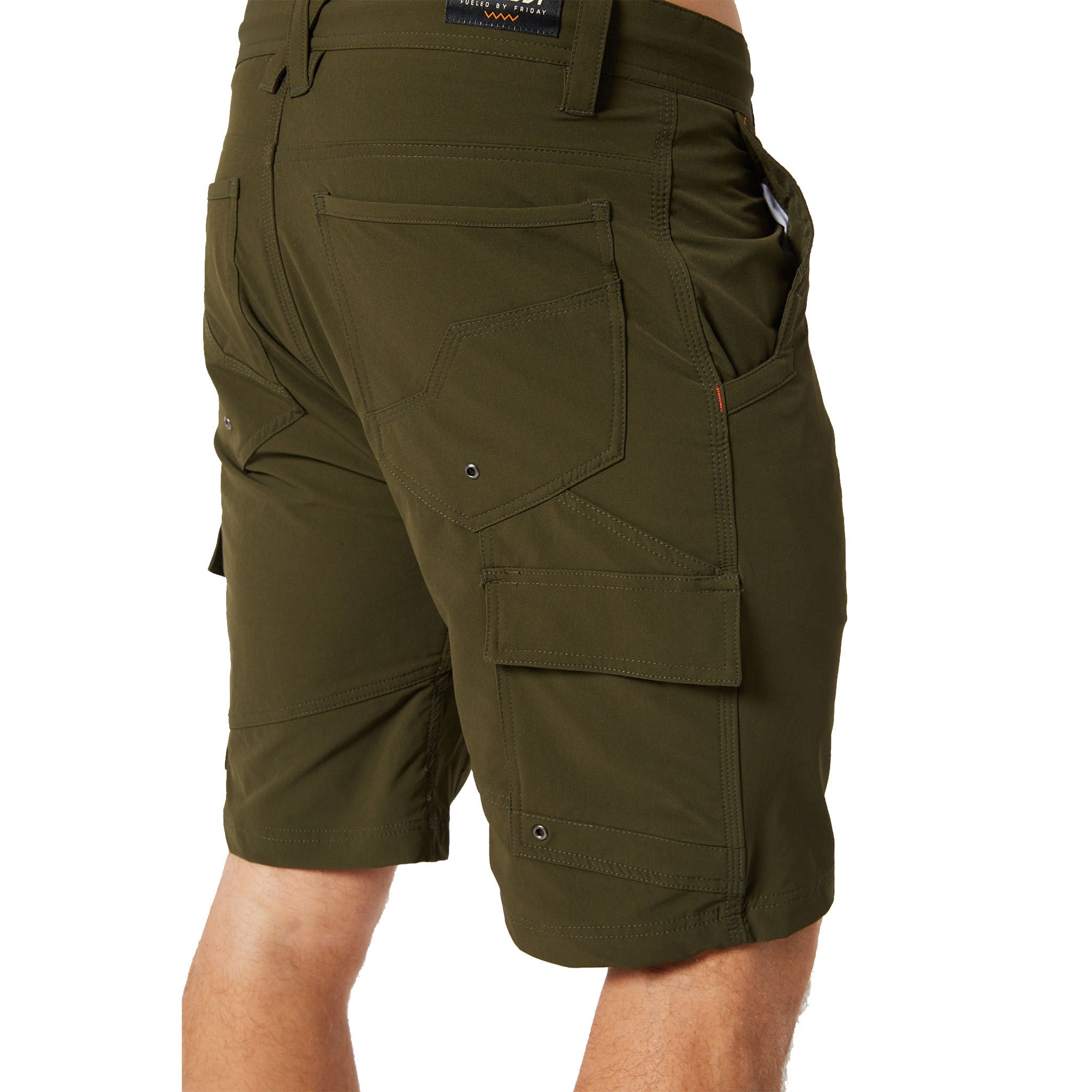 jetpilot jet lite utility short in olive