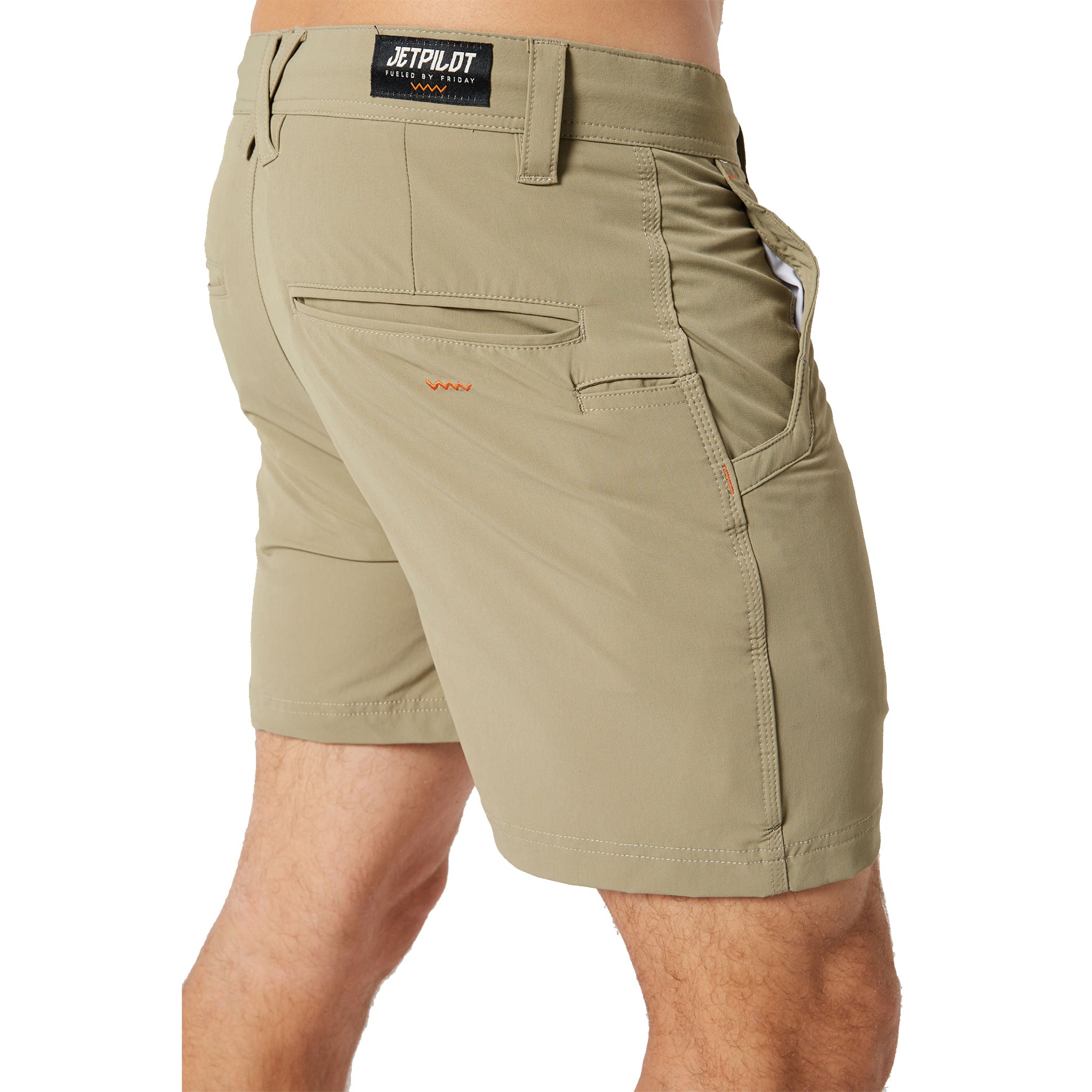 jetpilot 16" jet lite fueled walkshort in khaki