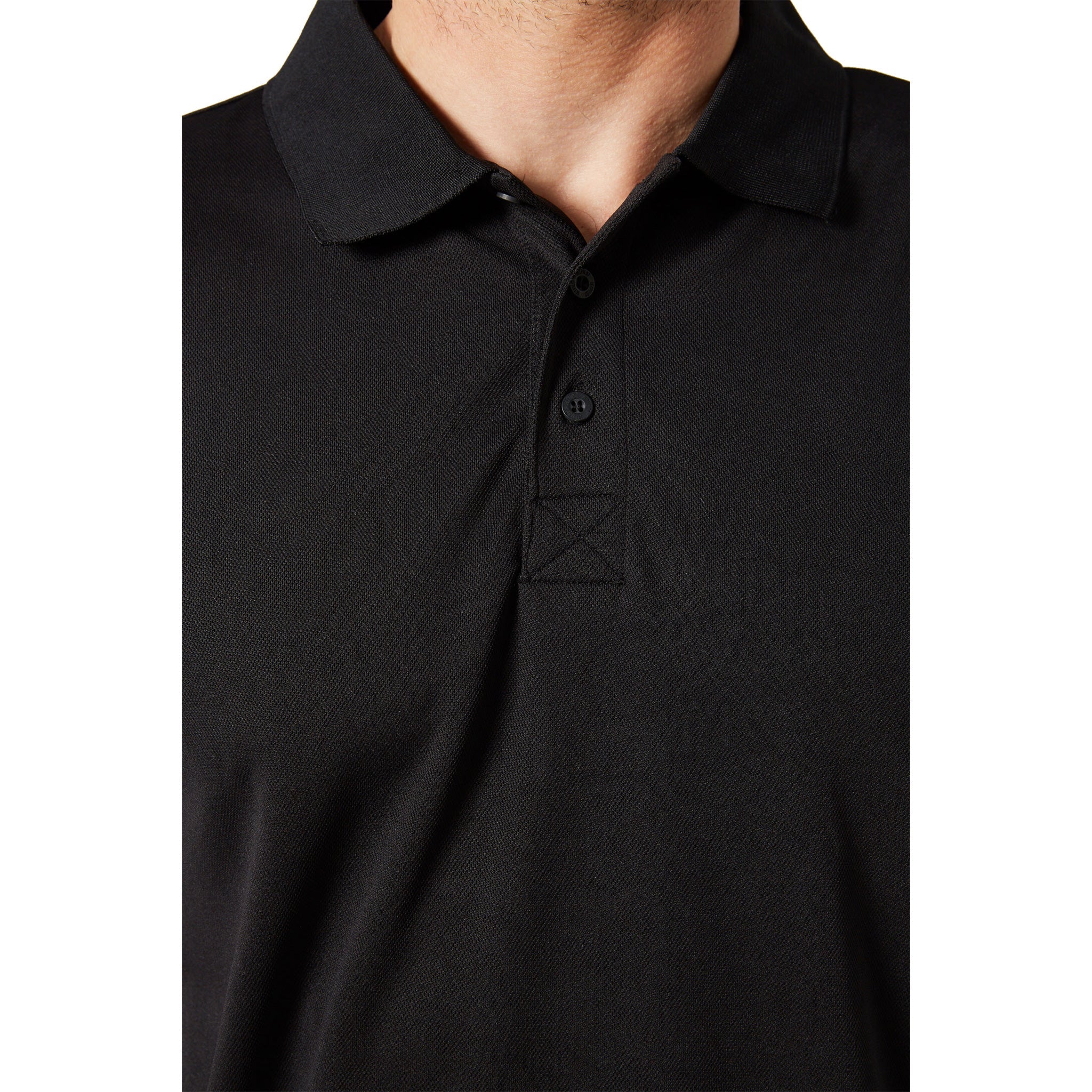 jet pilot fueled 2 short sleeve polo in black