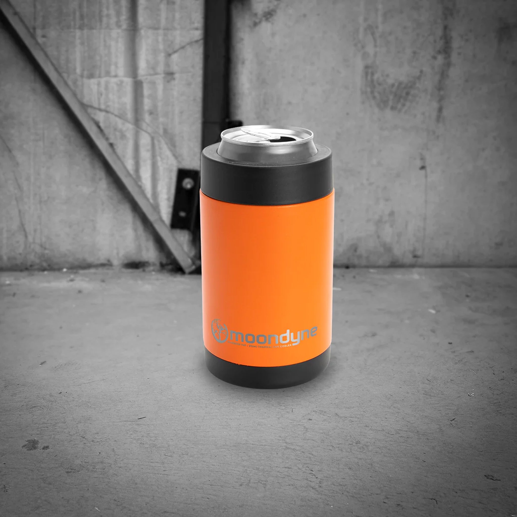 moondyne can cooler in orange