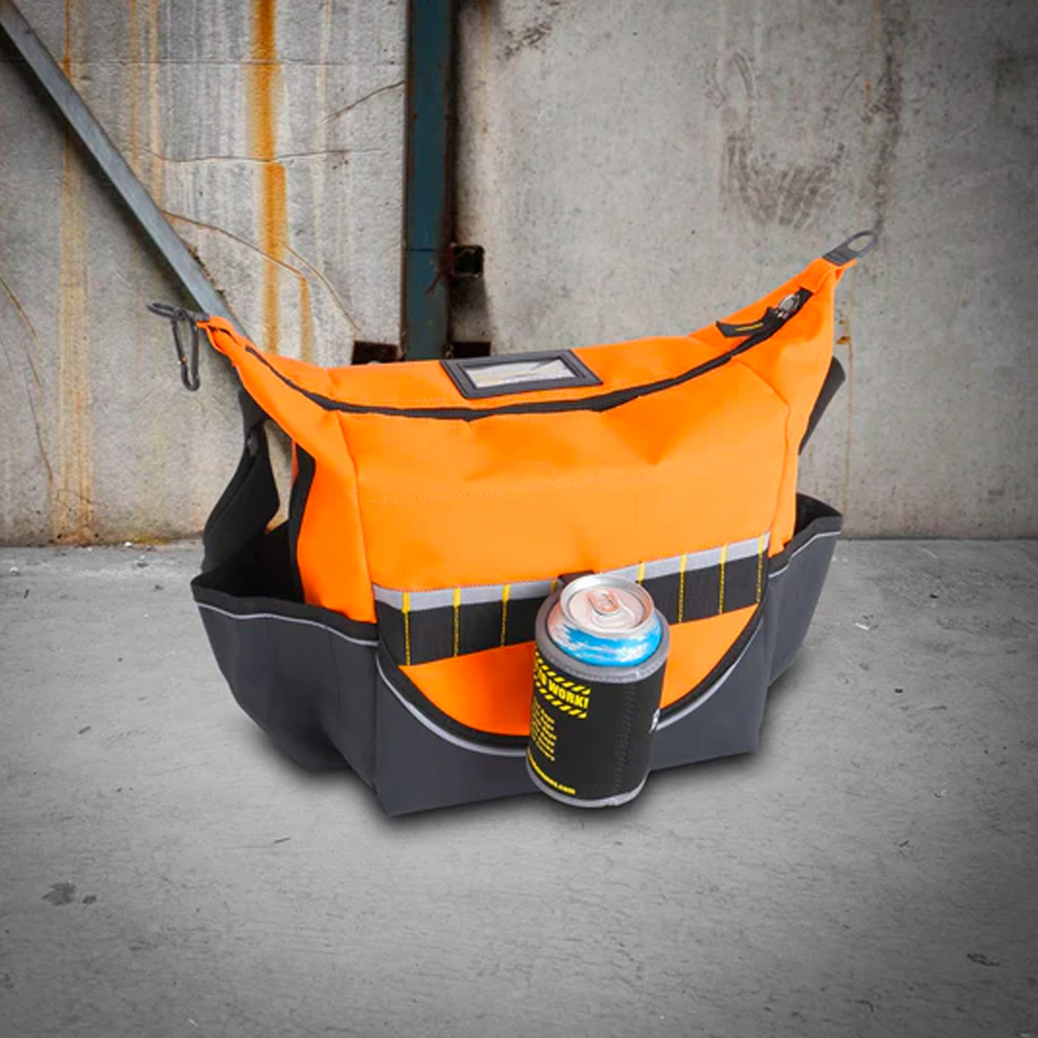 rugged xtremes insulated orange pvc crib bag 