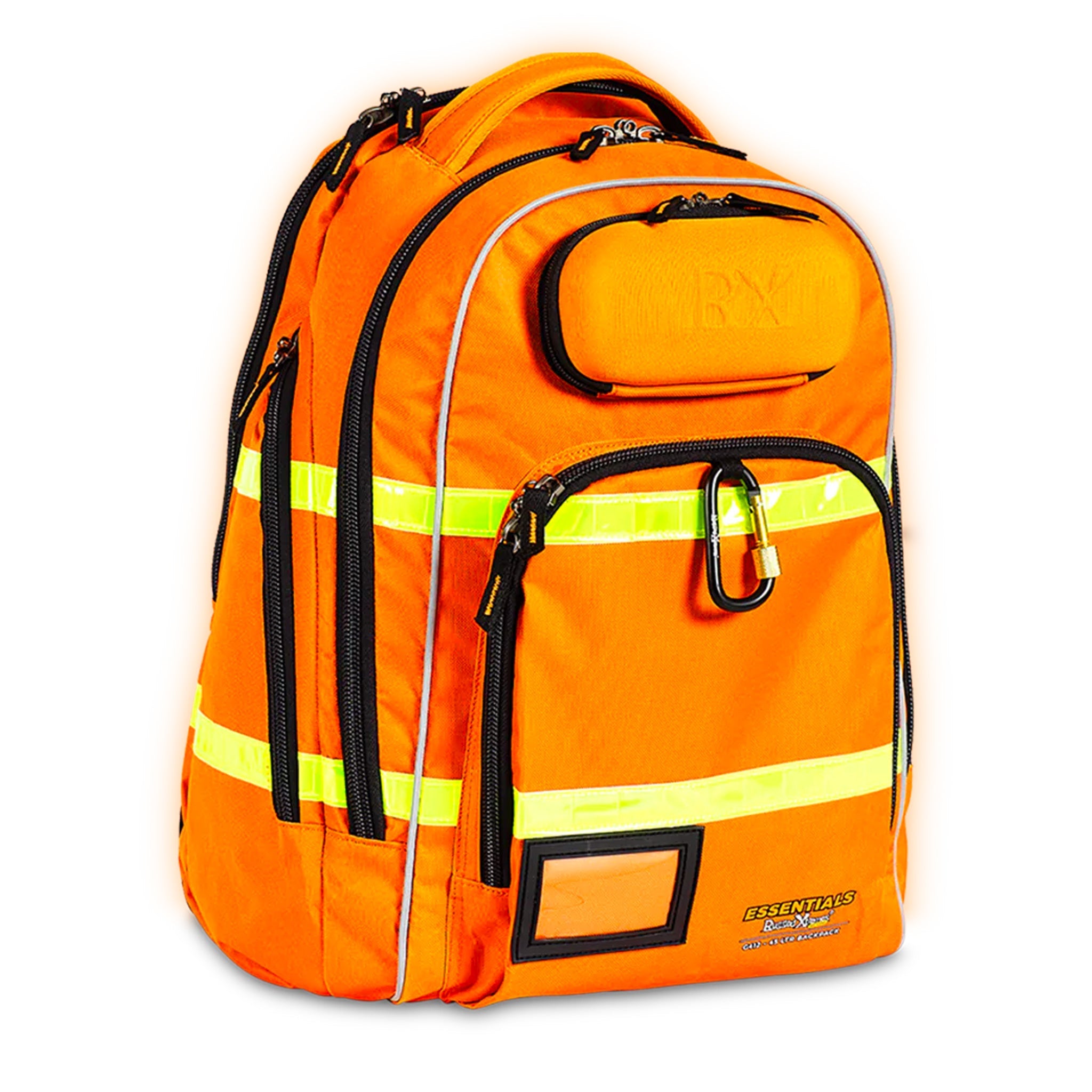 rugged xtremes canvas laptop backpack in hi vis orange