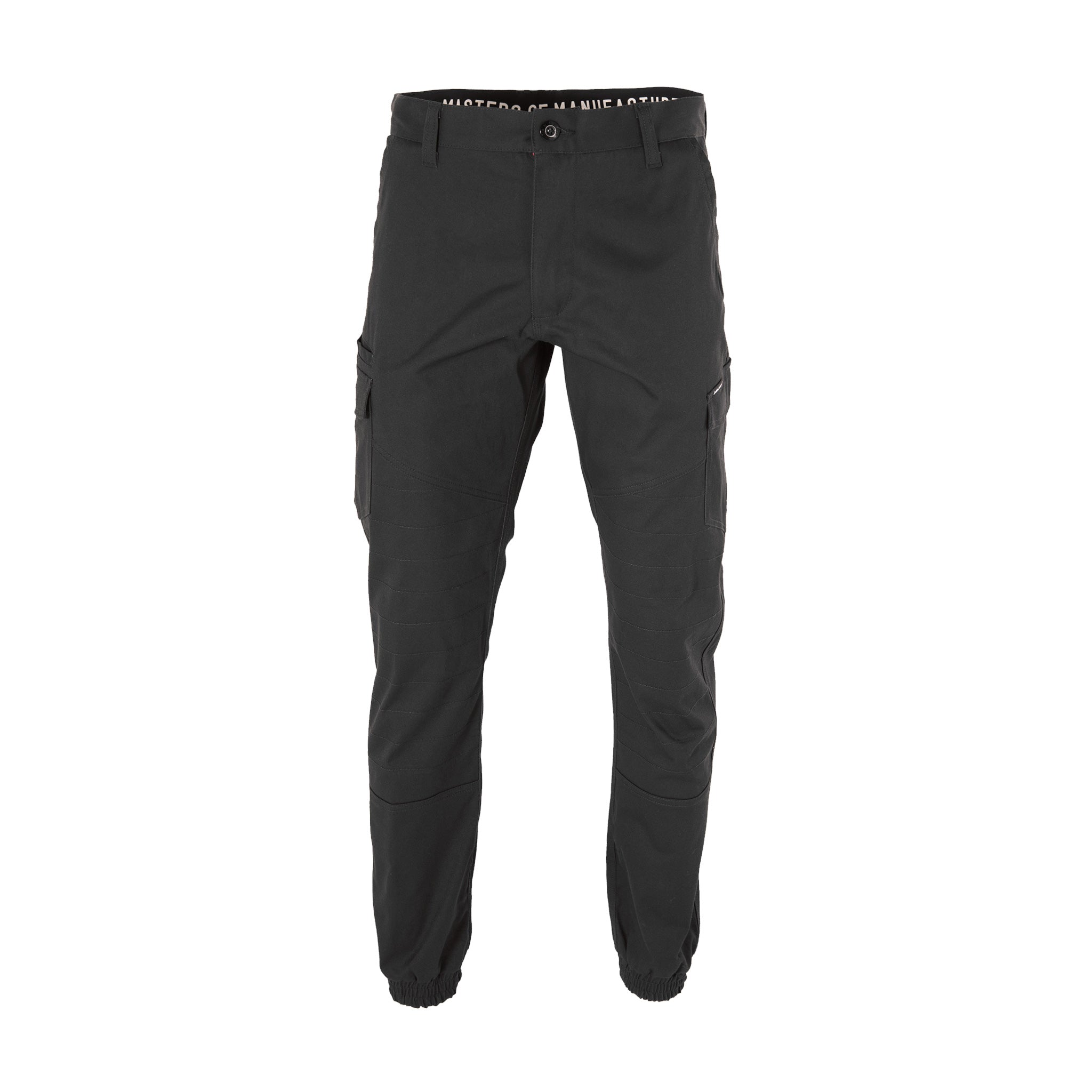 unit workwear surge cuffed work pant in black