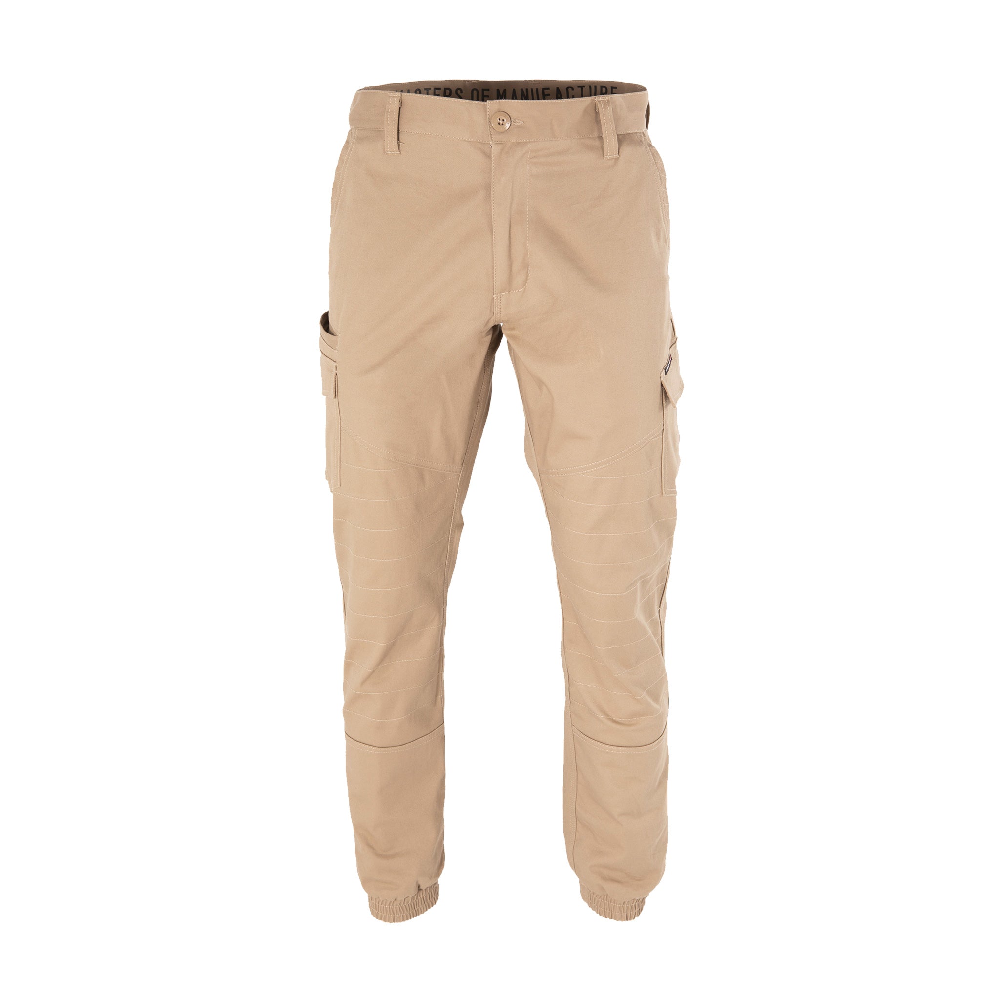 unit workwear surge cuffed work pant in khaki