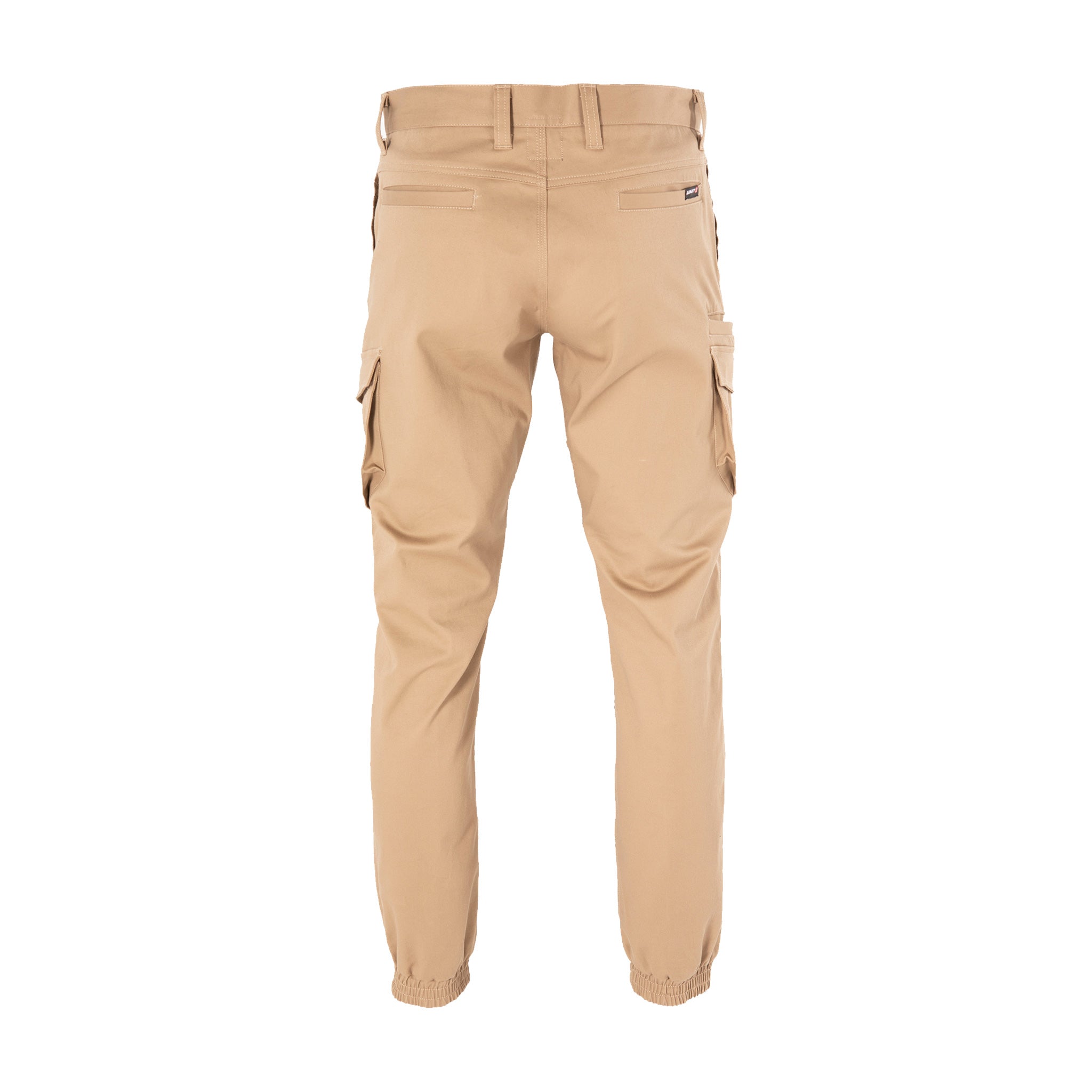 unit workwear surge cuffed work pant in khaki